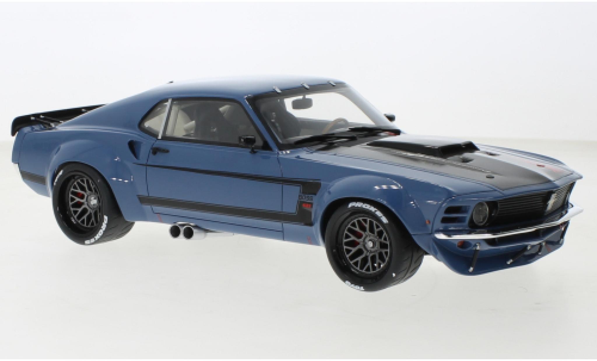 Ford Mustang 1/18 GT Spirit by Ruffian Cars blauw 1970 modelauto