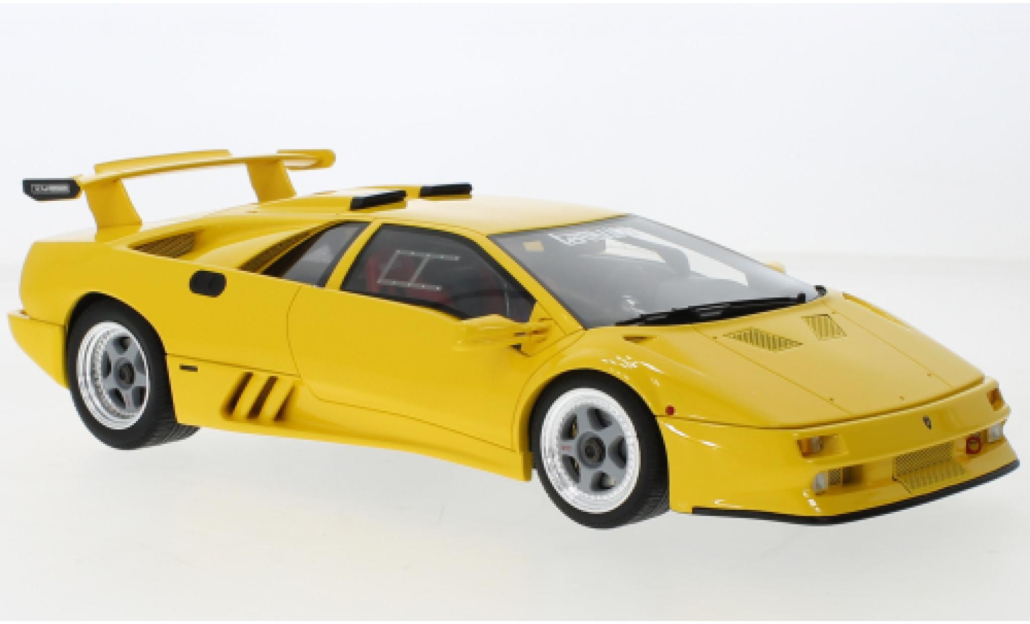 Lamborghini Diablo 1/18 GT Spirit Jota Corsa geel 1990 modelauto