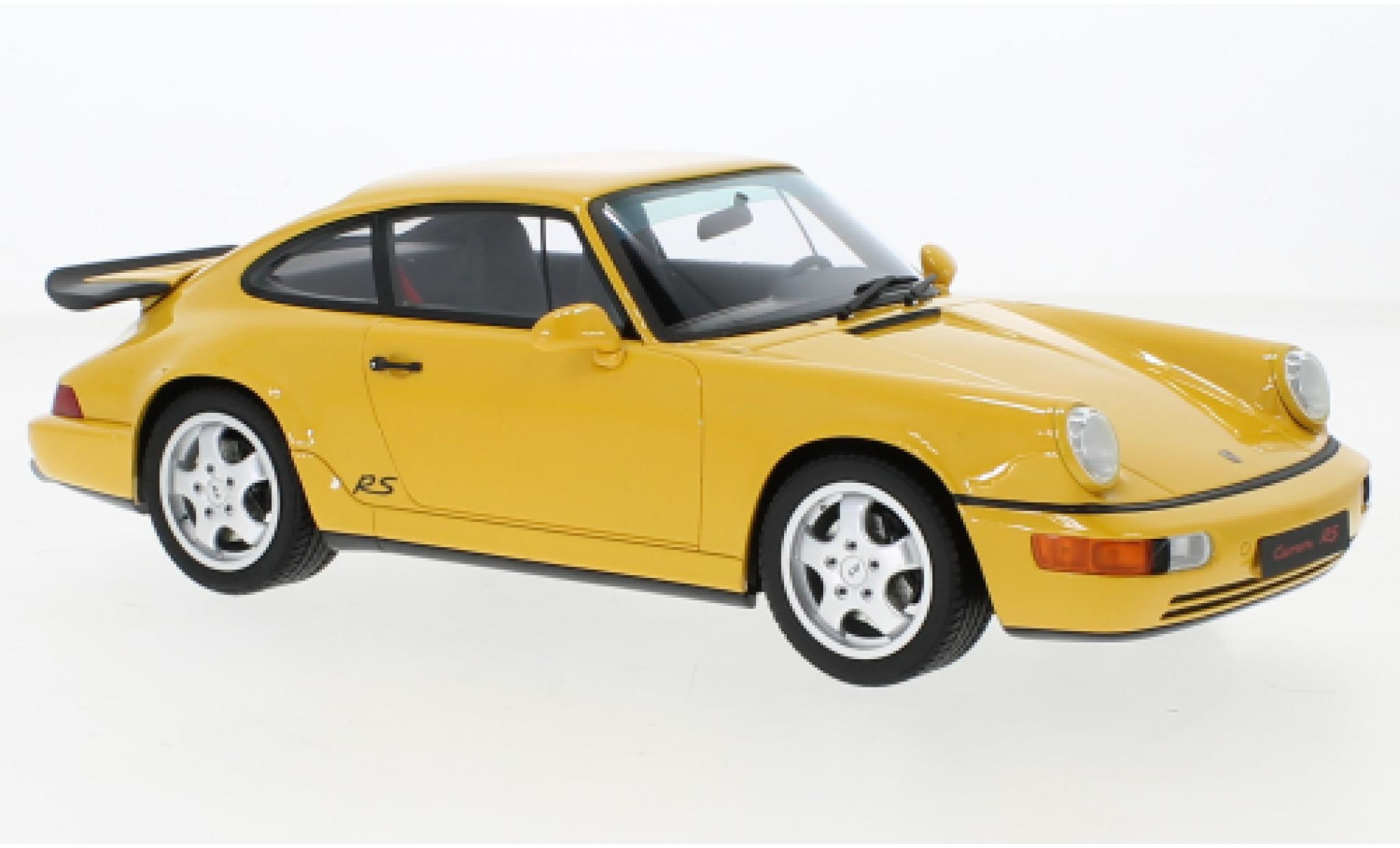 Porsche 993 1/18 GT Spirit 911 (964) RS America geel 1 modelauto