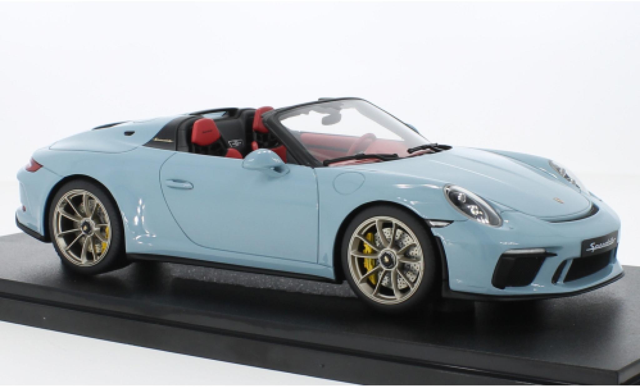 Porsche 992 Speedster 1/18 GT Spirit 911 (991.2) blauw clair 2019 modelauto