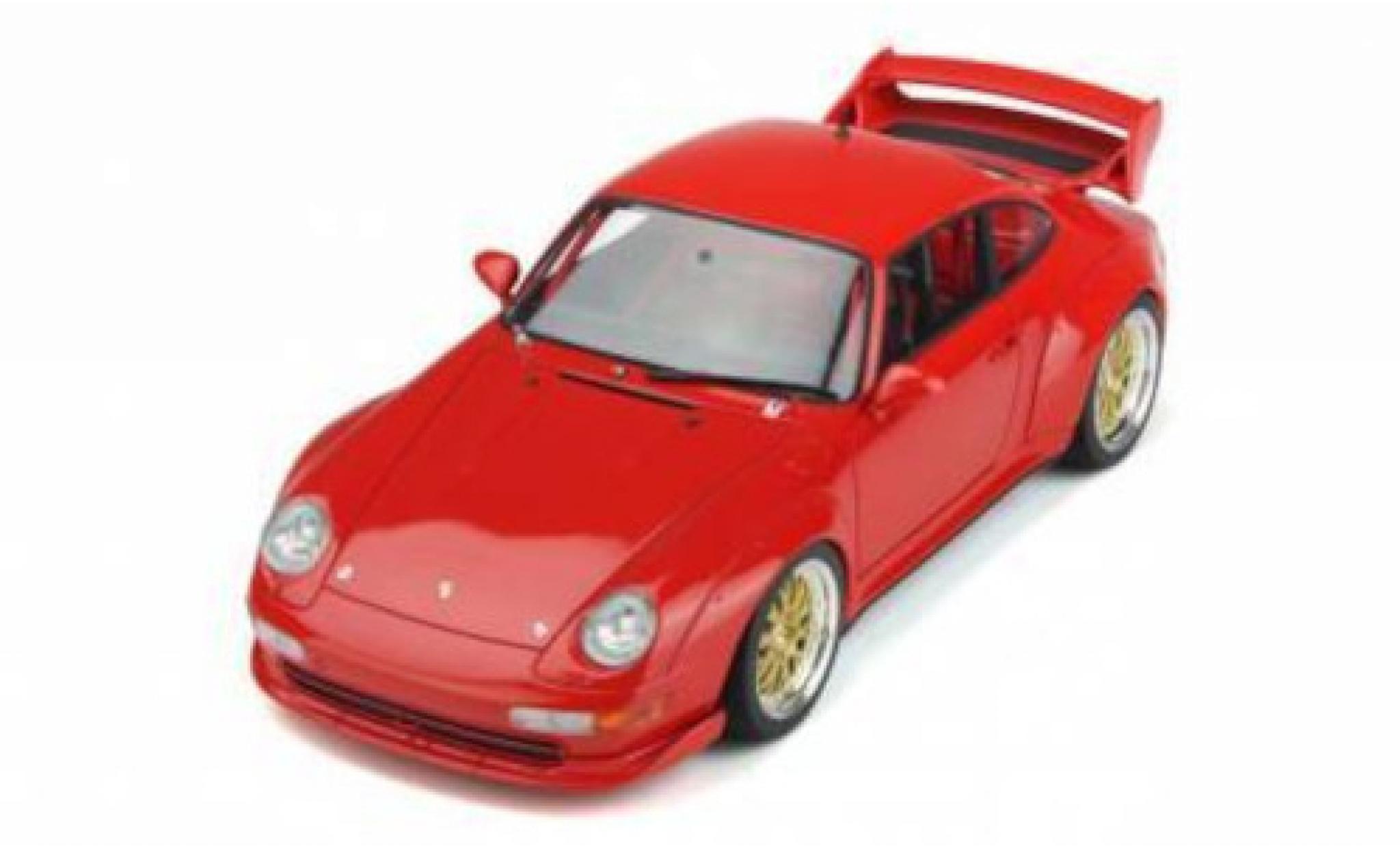 Porsche 993 1/18 GT Spirit 911  3.8 RSR rood 1997 modelauto