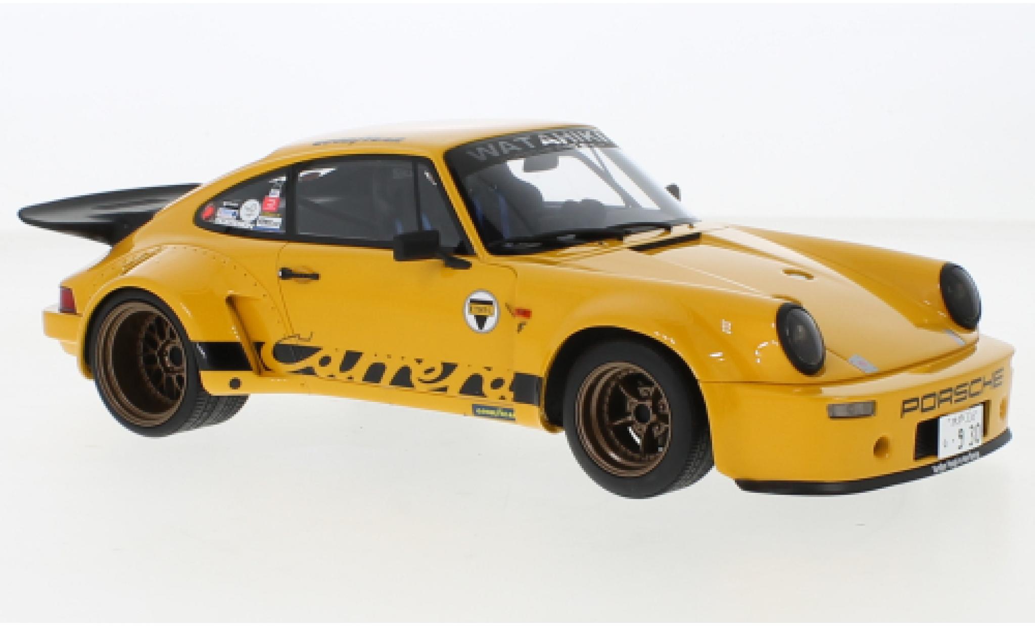 Porsche 911 1/18 GT Spirit RSR Hommage geel Yamonouchi-san modelauto