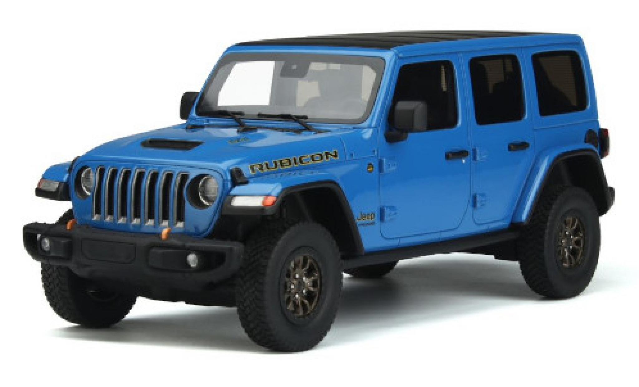 Jeep Wrangler 1/18 GT Spirit Rubicon 392 blauw 2021 modelauto
