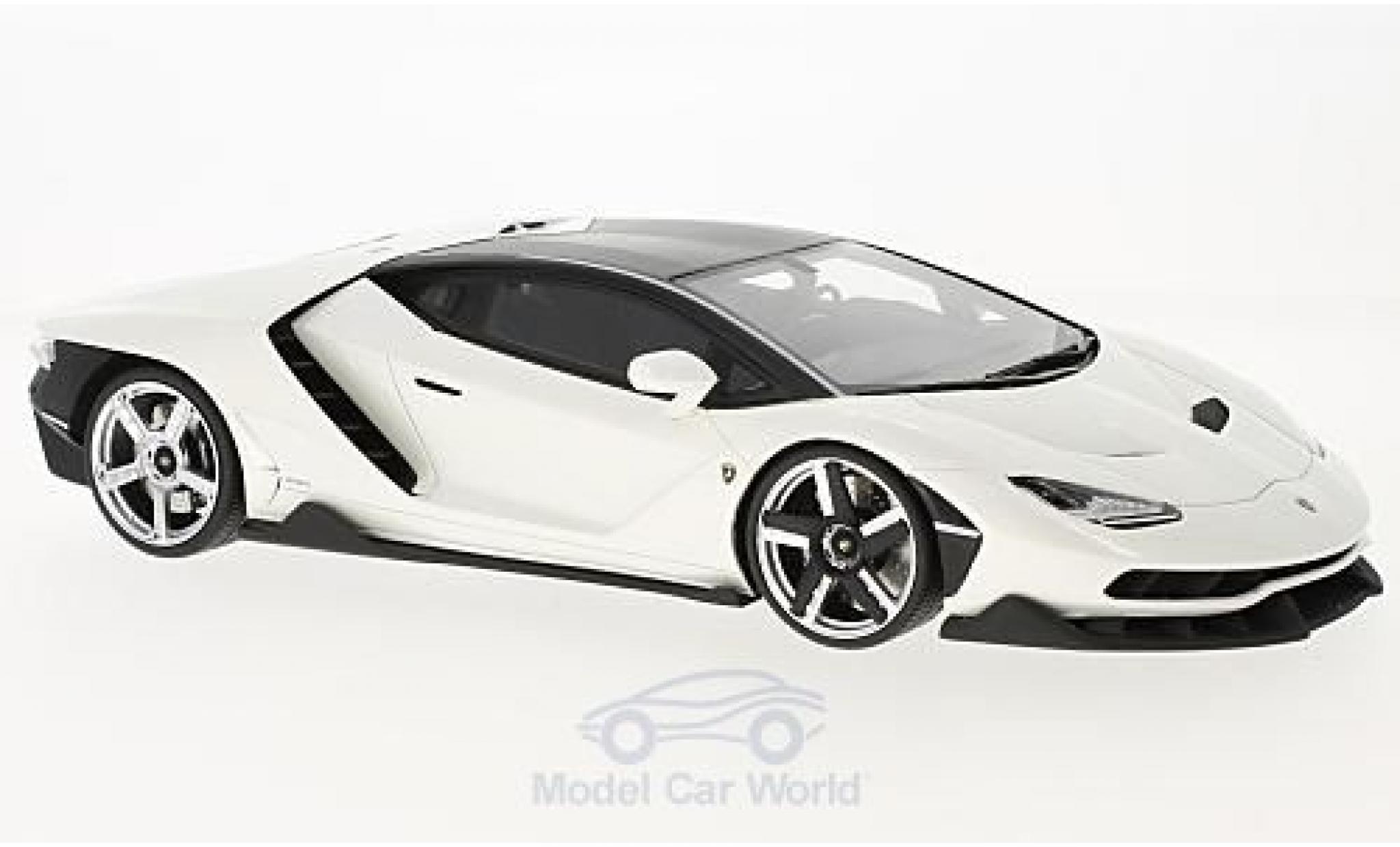 Lamborghini Centenario 1/18 GT Spirit metallic wit 2016 modelauto