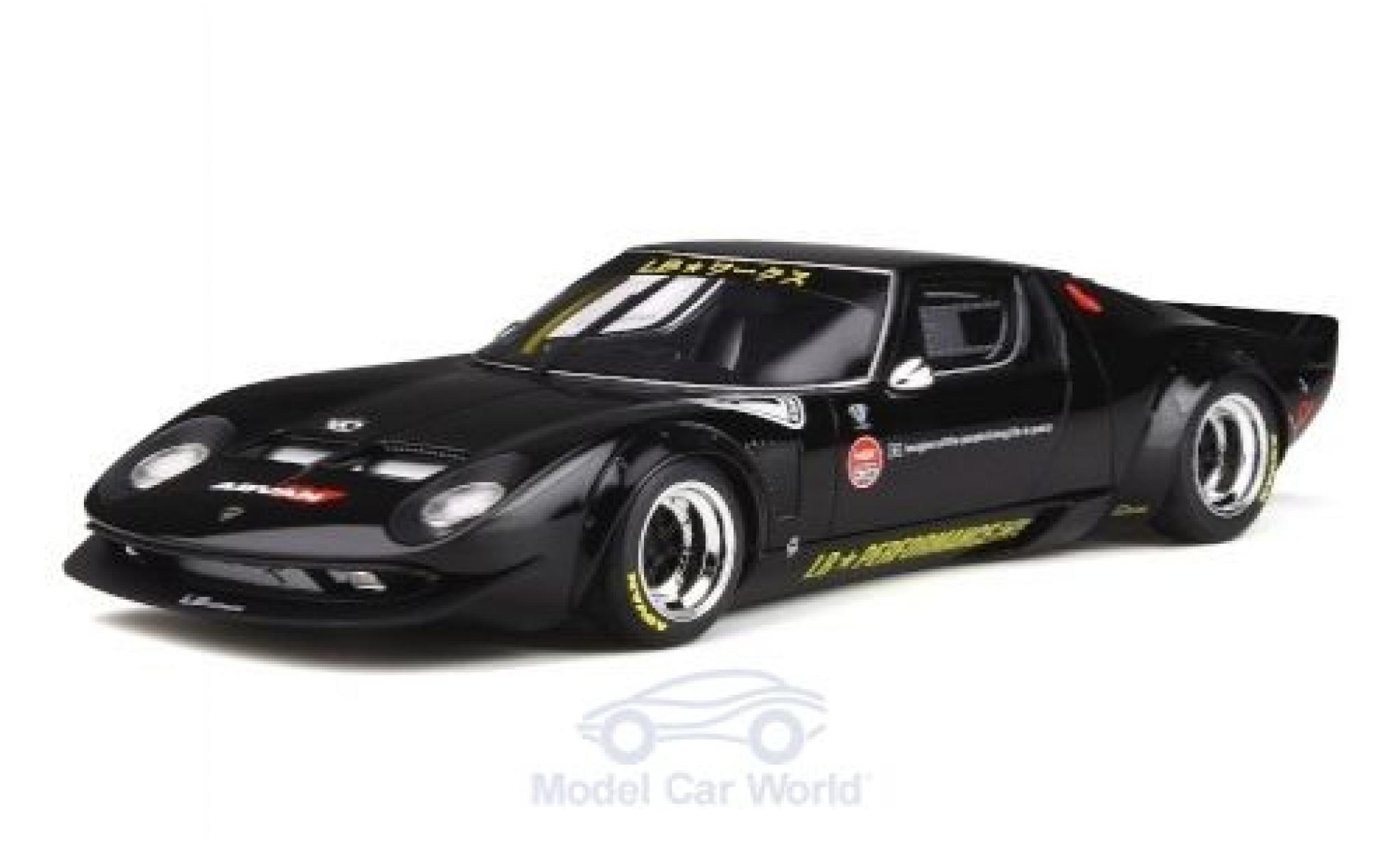 Lamborghini Miura 1/18 GT Spirit LB-Works zwart RHD 2008 modelauto
