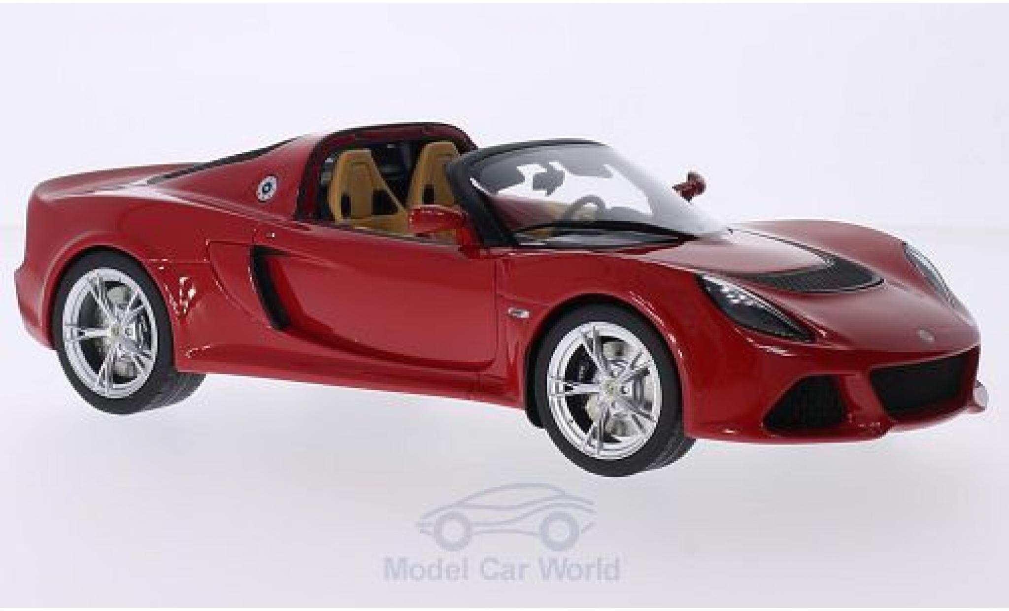 Lotus Exige 1/18 GT Spirit S Roadster rood 2012 modelauto