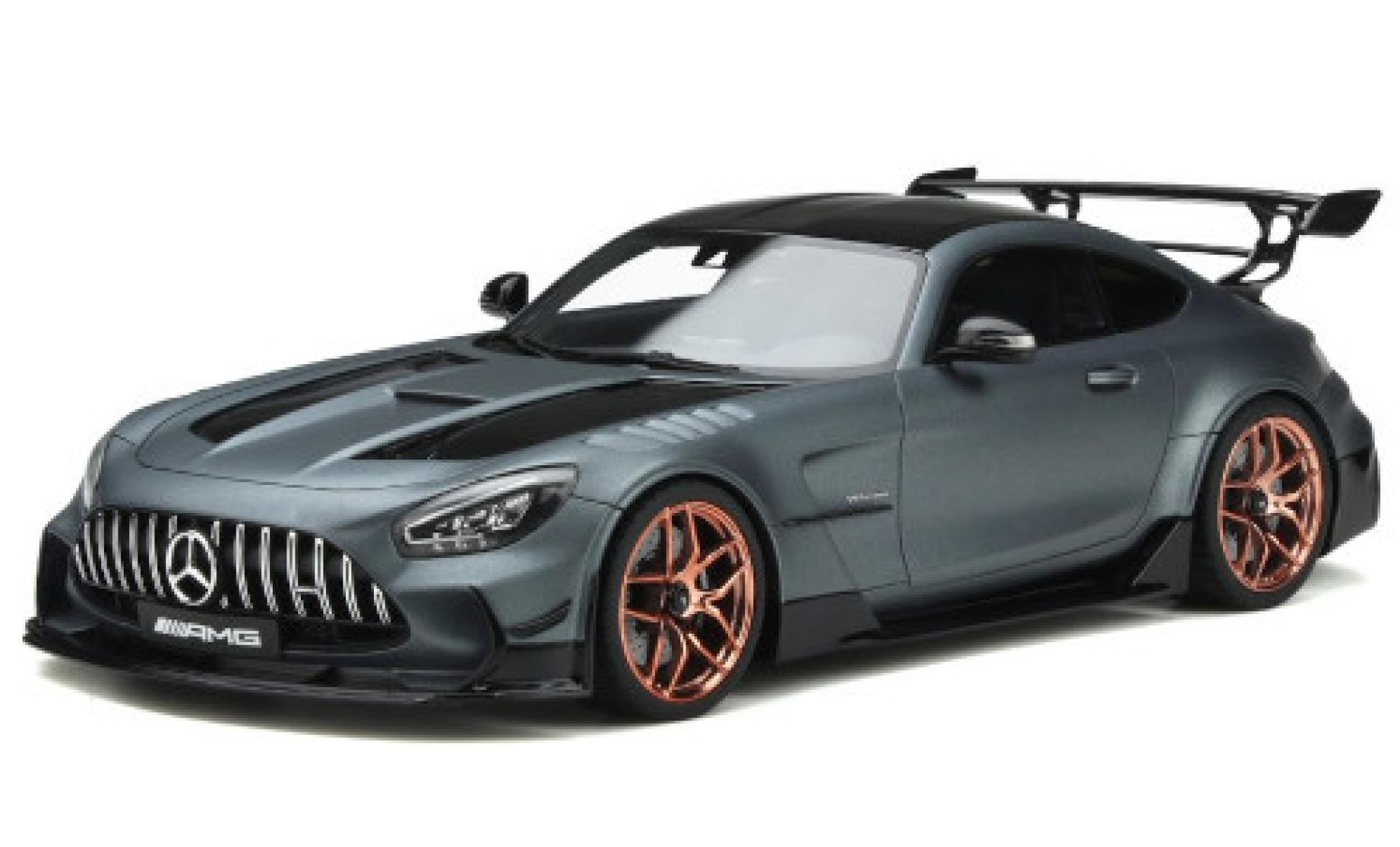 Mercedes AMG GT 1/18 GT Spirit Black Series matt-grijs 2021 modelauto