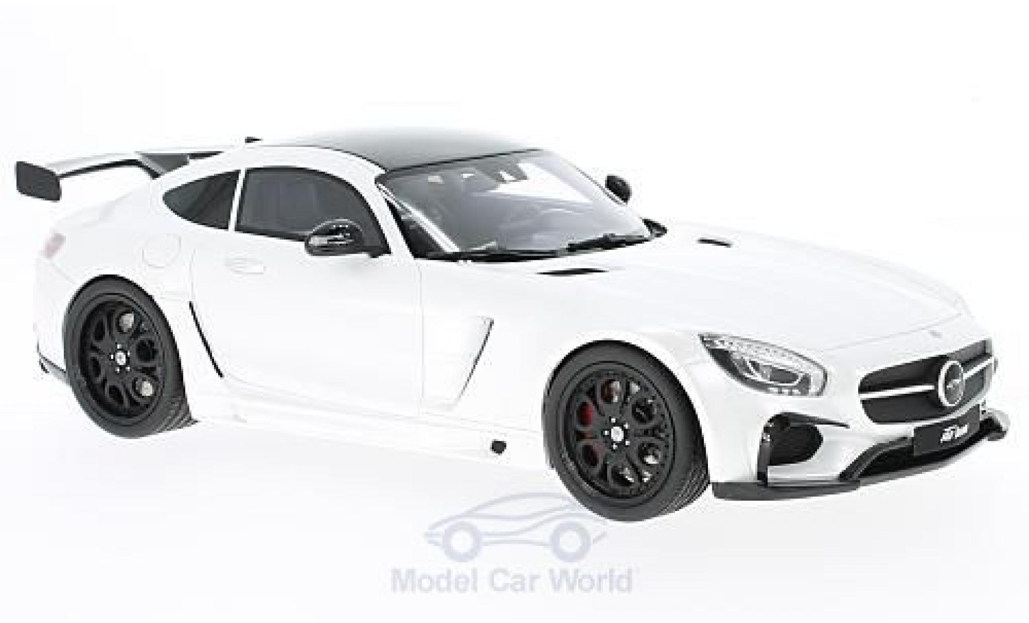 Mercedes AMG GT 1/18 GT Spirit FAB Design Areion metallic wit/zwart modelauto