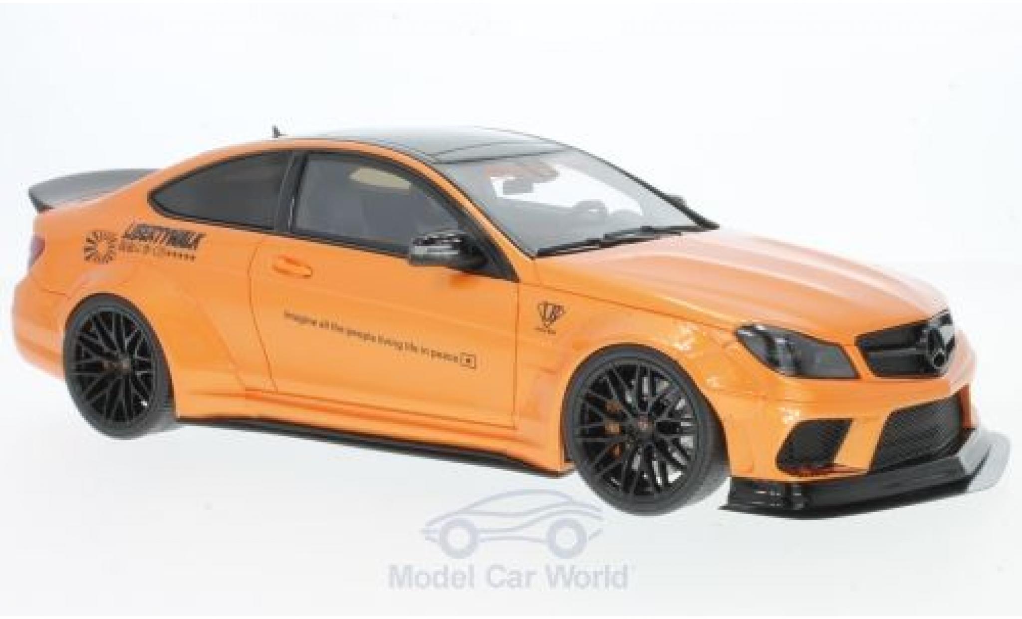 Mercedes Classe C 1/18 GT Spirit C63 LB Works metallic oranje 2017 modelauto