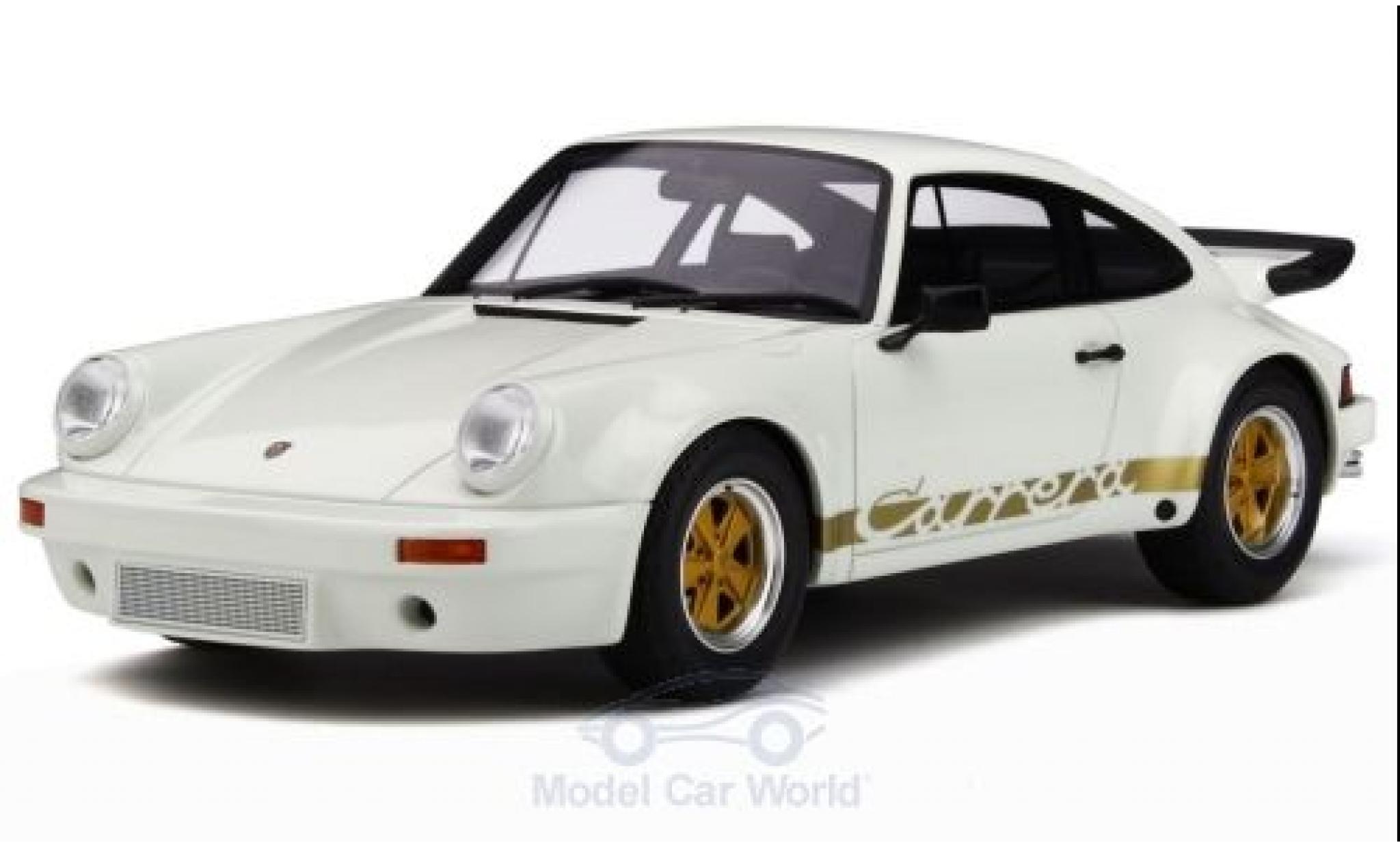 Porsche 930 SC 1/18 GT Spirit 911 3.0 RS wit/gold 1974 modelauto