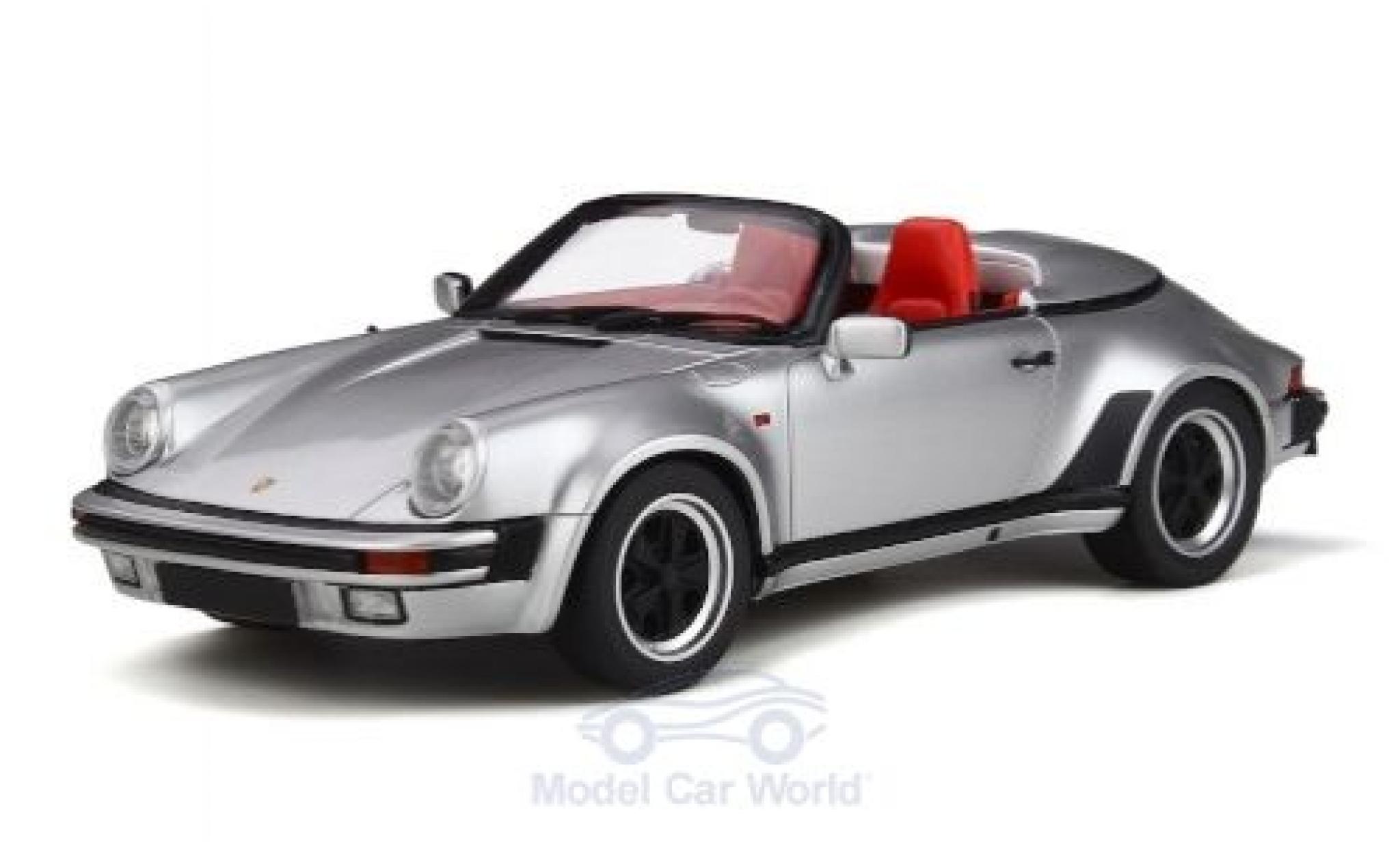 Porsche 930 Speedster 1/18 GT Spirit 911 3.2 Speedster grijs 1988 modelauto