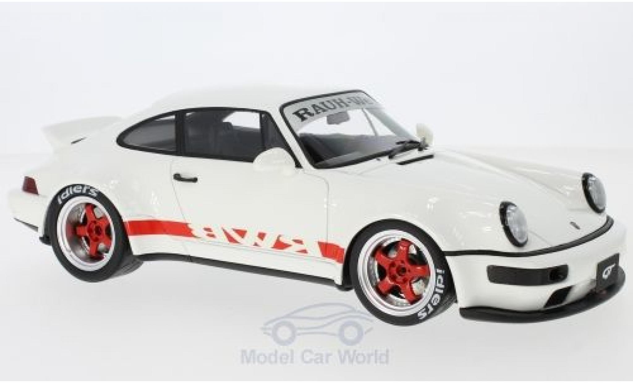 Porsche 964 RWB 1/18 GT Spirit 911 () RWB Duck Tail wit/rood modelauto