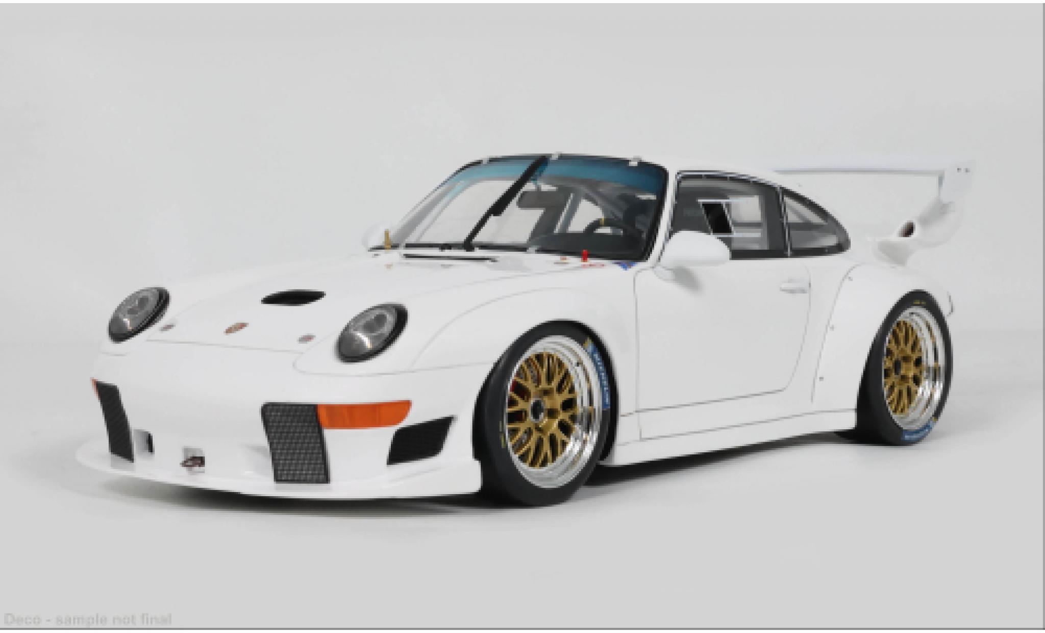 Porsche 993 GT2 1/18 GT Spirit 911  Evo wit 1995 1:18 modelauto