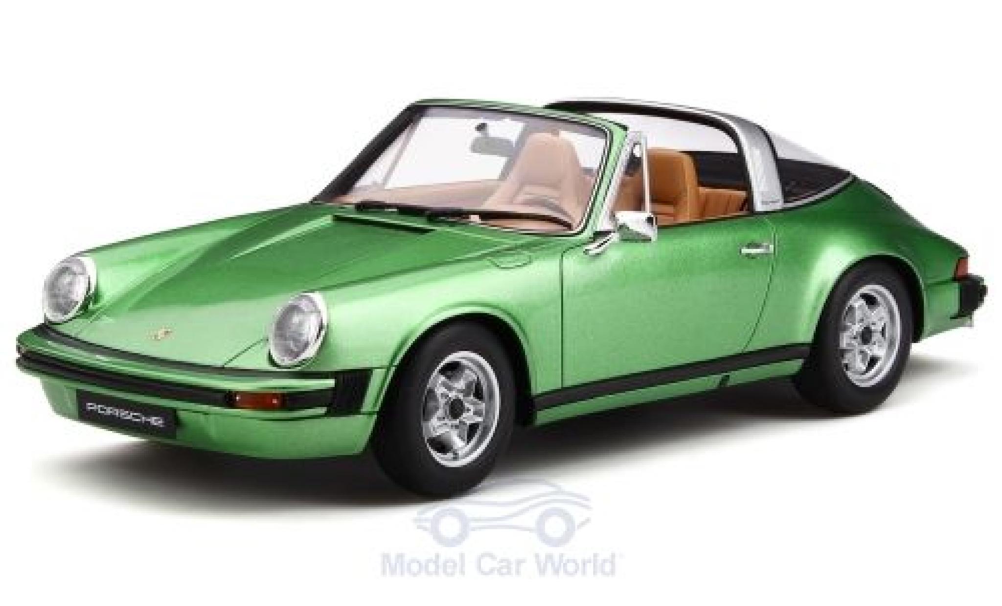 Porsche 930 Targa 1/18 GT Spirit 911 S 2.7 Targa metallic groen 1974 modelauto