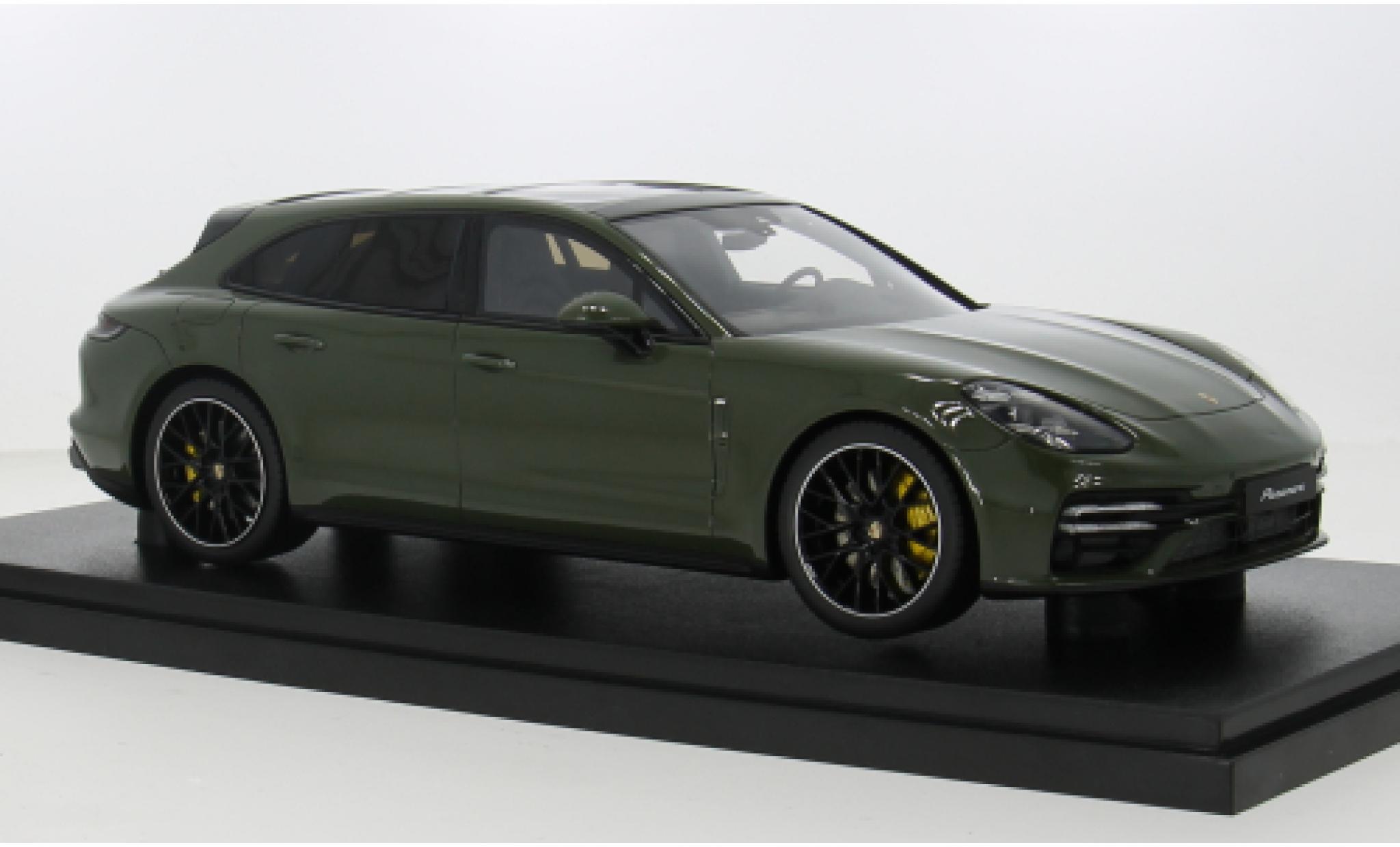 Porsche Panamera Sport Turismo 1/18 GT Spirit Turbo S metallic groen 2021 1:18 modelauto