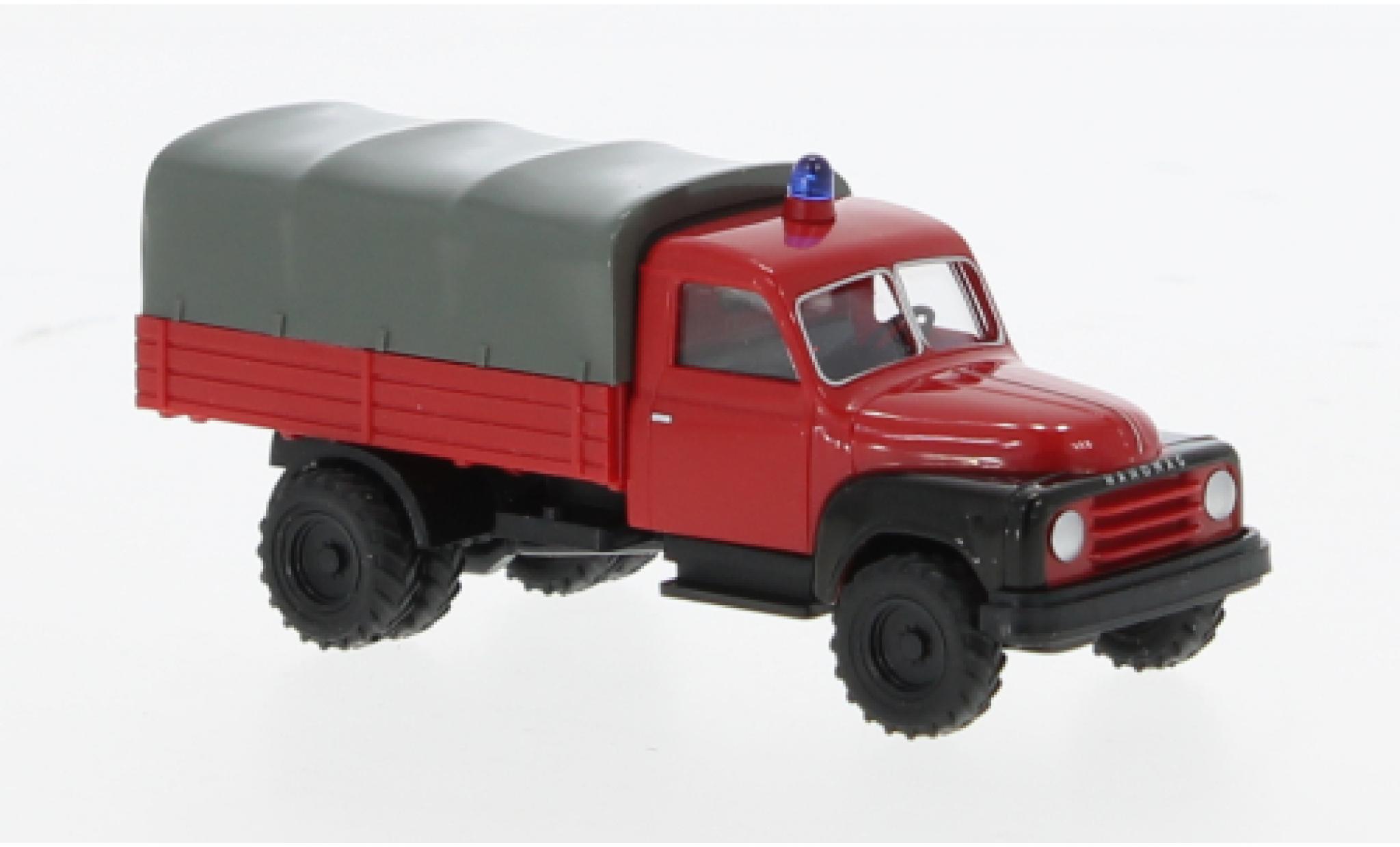 Hanomag L28 1/87 Wiking Pritsche 1950 Brandweer 1:87 modelauto