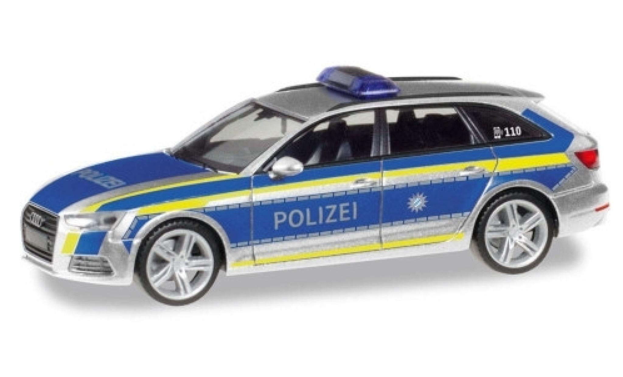 Audi A4 1/87 Herpa Avant Politie Ingolstadt modelauto