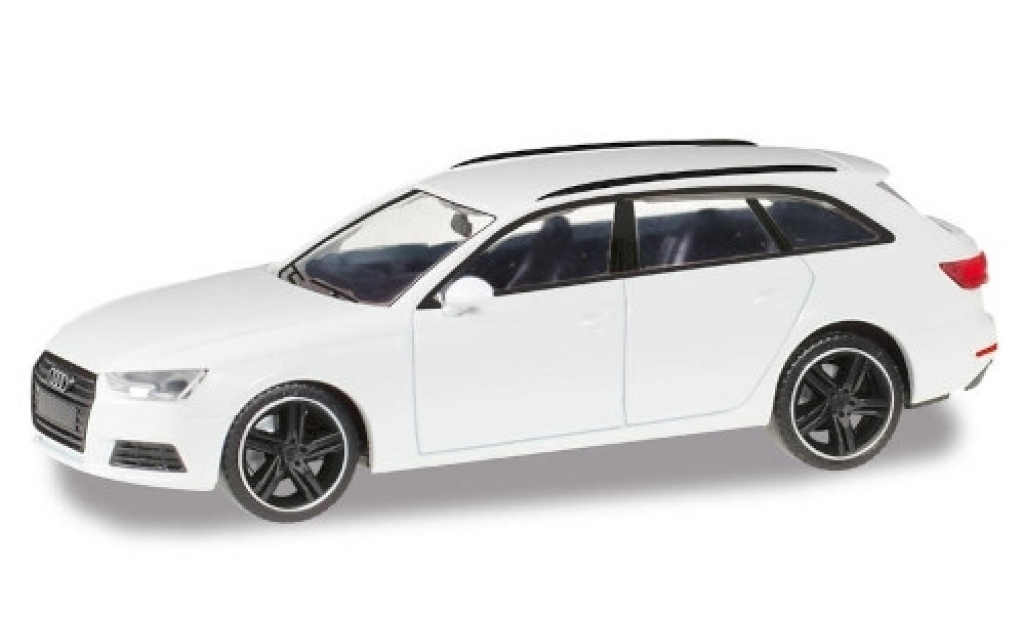 Audi A4 1/87 Herpa Avant wit Black Edition modelauto