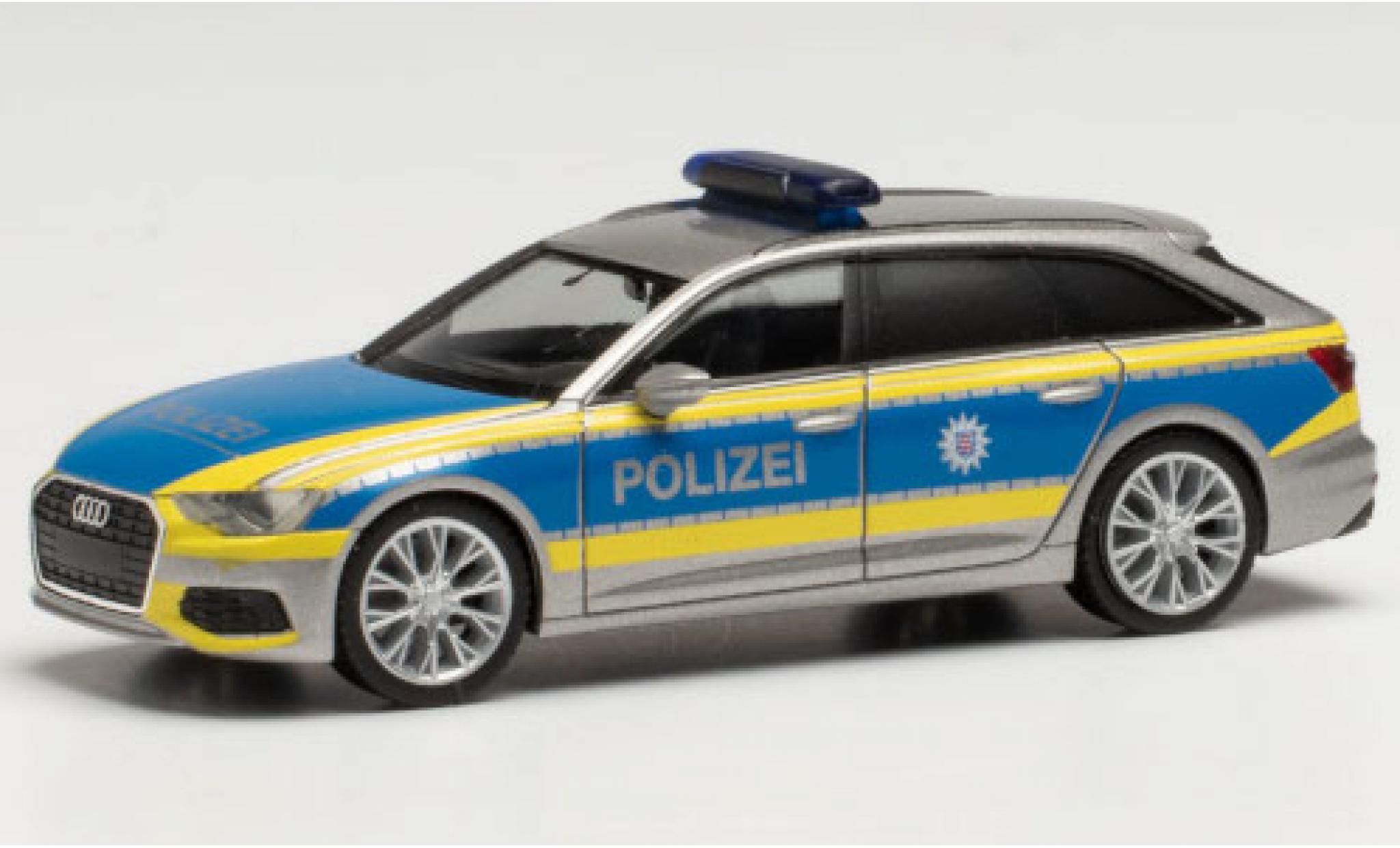 Audi A6 1/87 Herpa Avant Politie Th&uuml;ringen modelauto