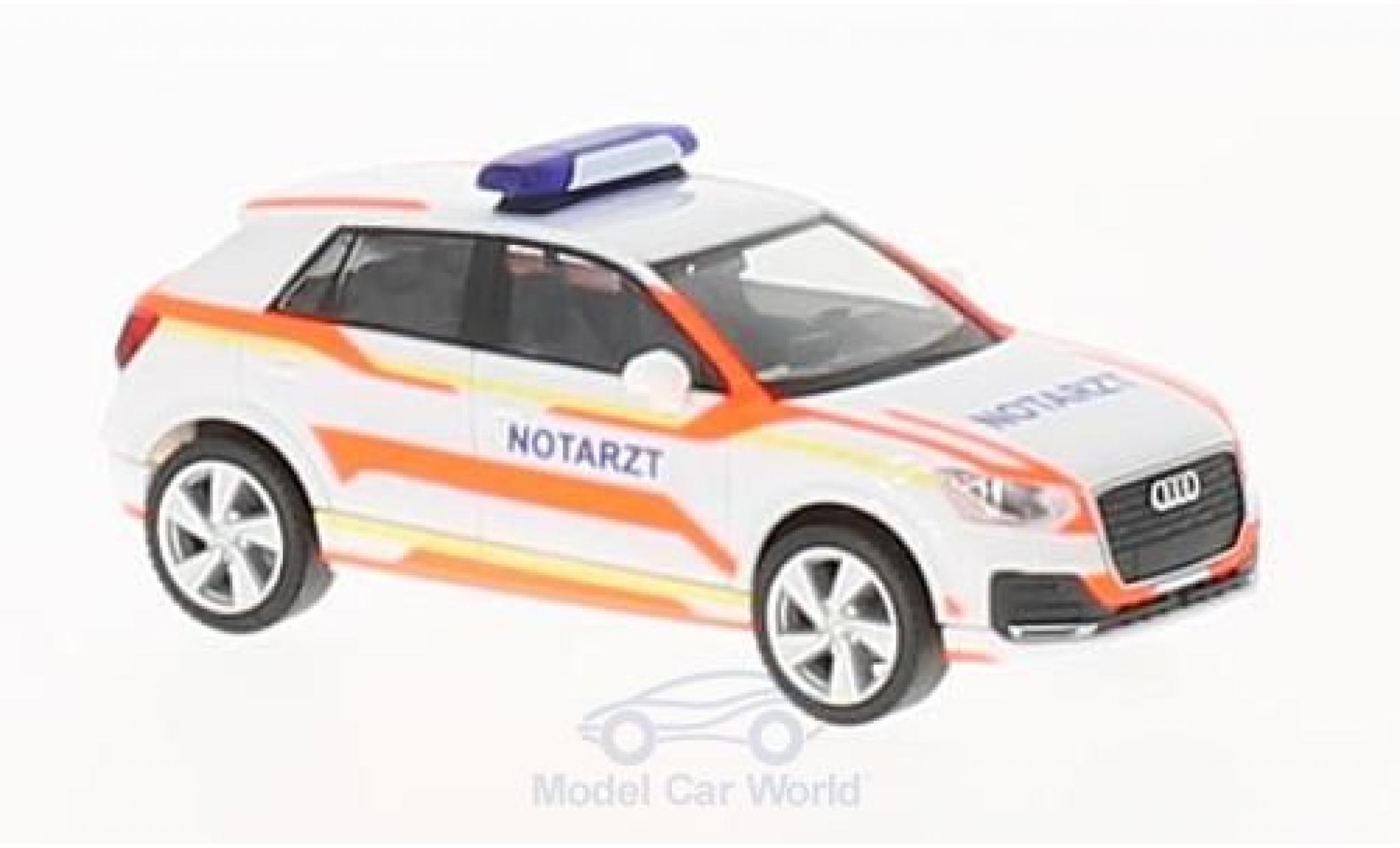 Audi Q2 1/87 Herpa Notarzt modelauto