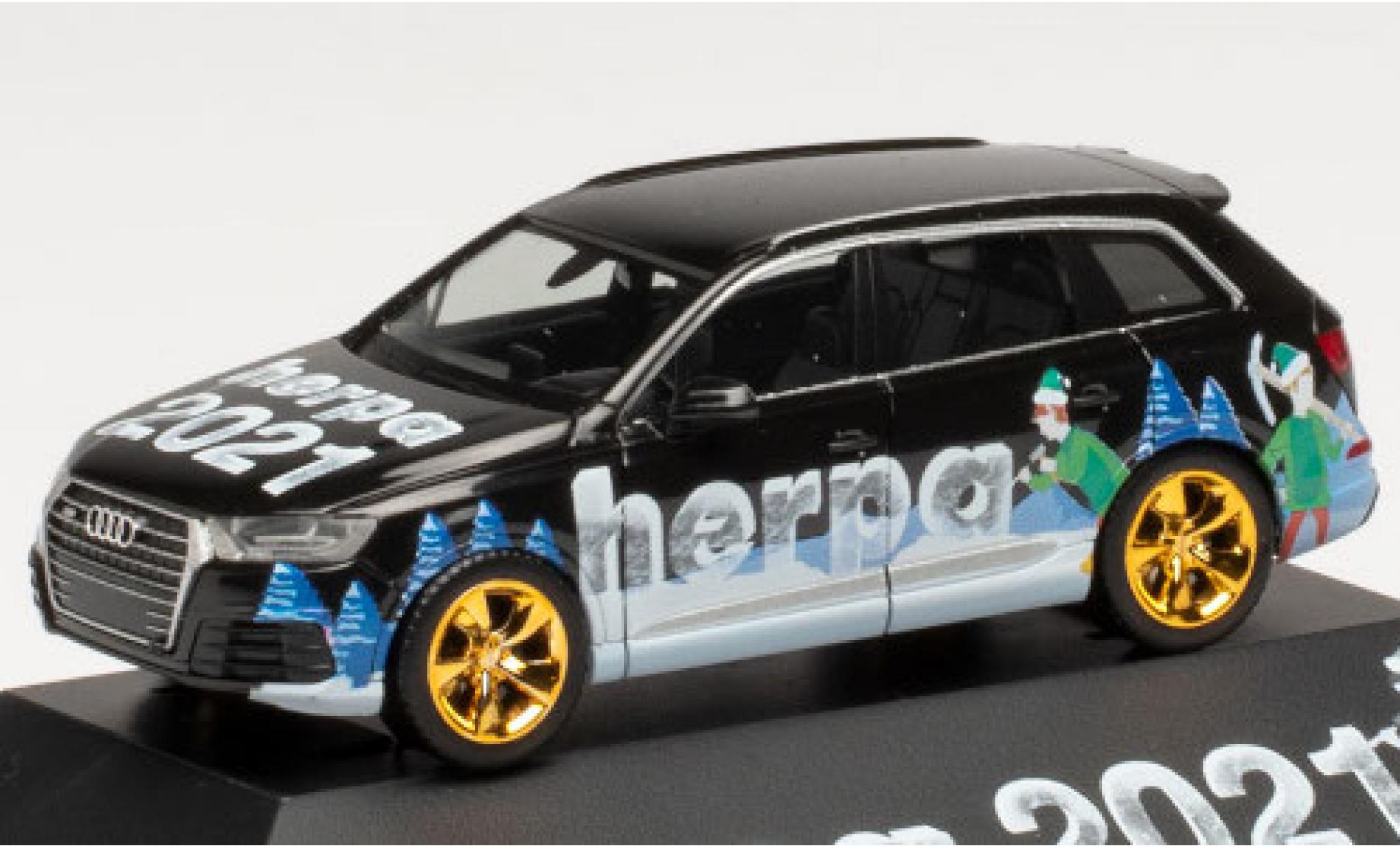 Audi Q7 1/87 Herpa Weihnachtsmodell 2021 modelauto