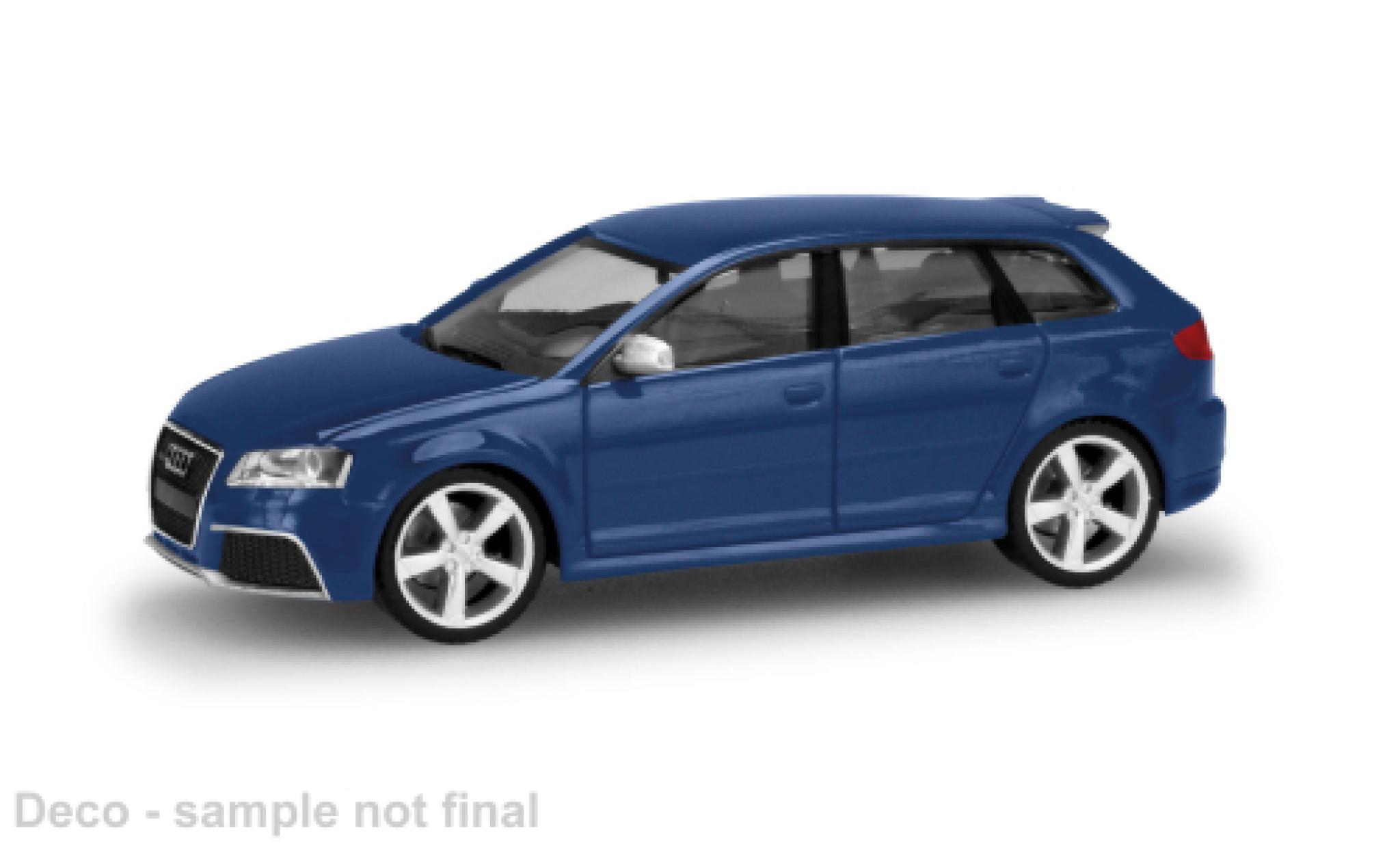Audi RS3 1/87 Herpa Sportback blauw 2011 1:87 modelauto
