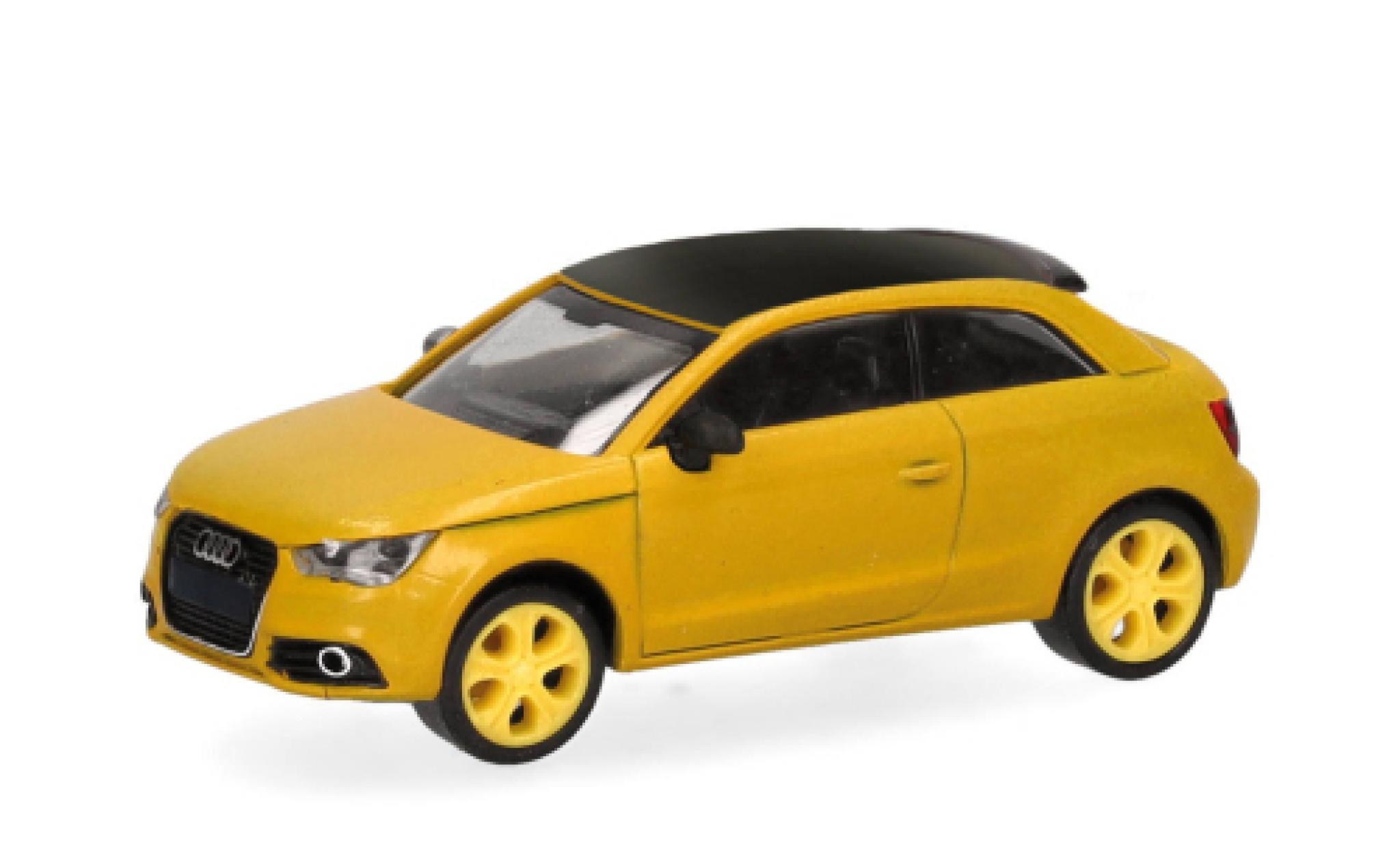 Audi S1 1/87 Herpa geel 1:87 modelauto