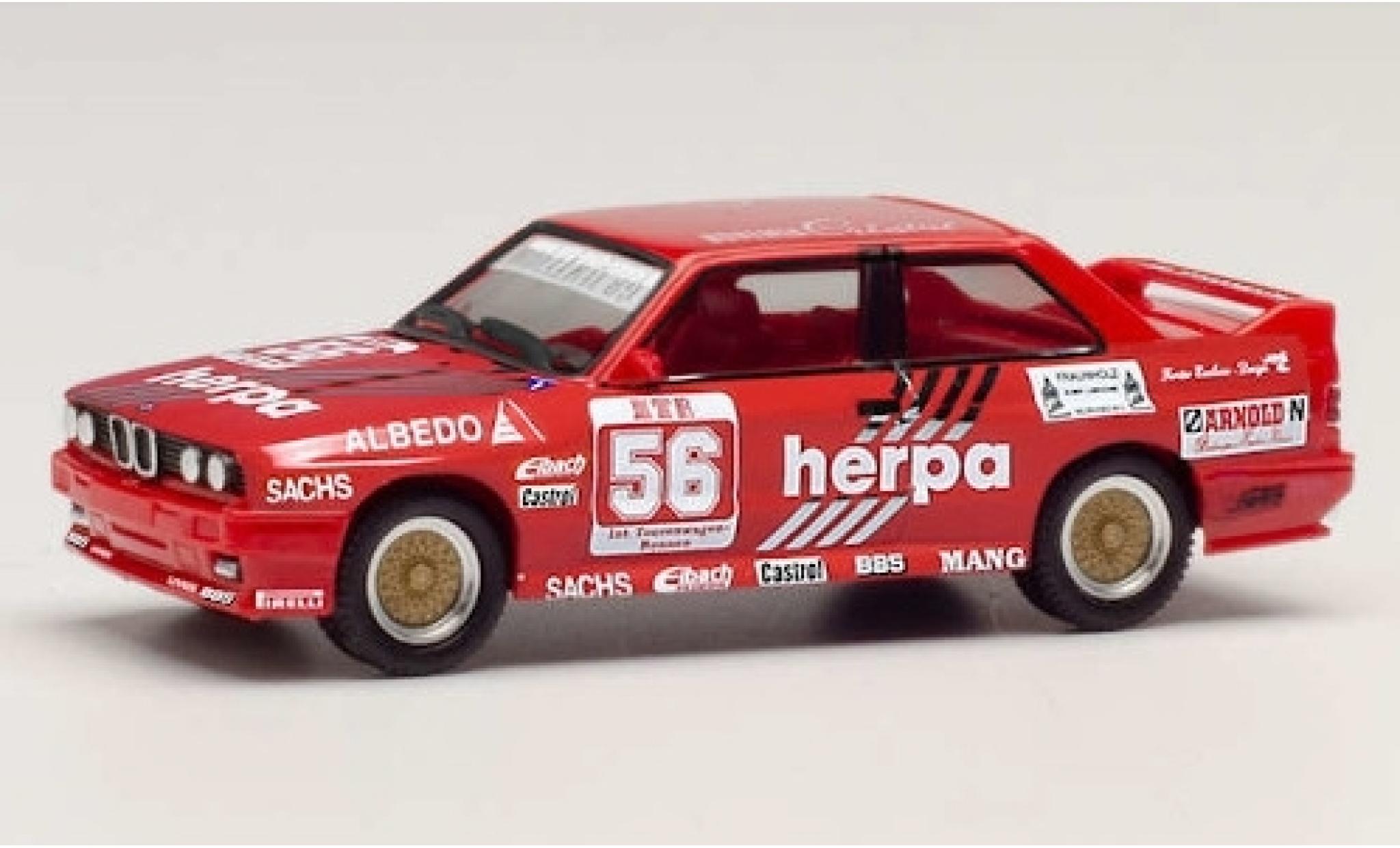 Bmw M3 1/87 Herpa (E30) No.56 Motorsport DTM 1989 G.M&uuml;ller modelauto
