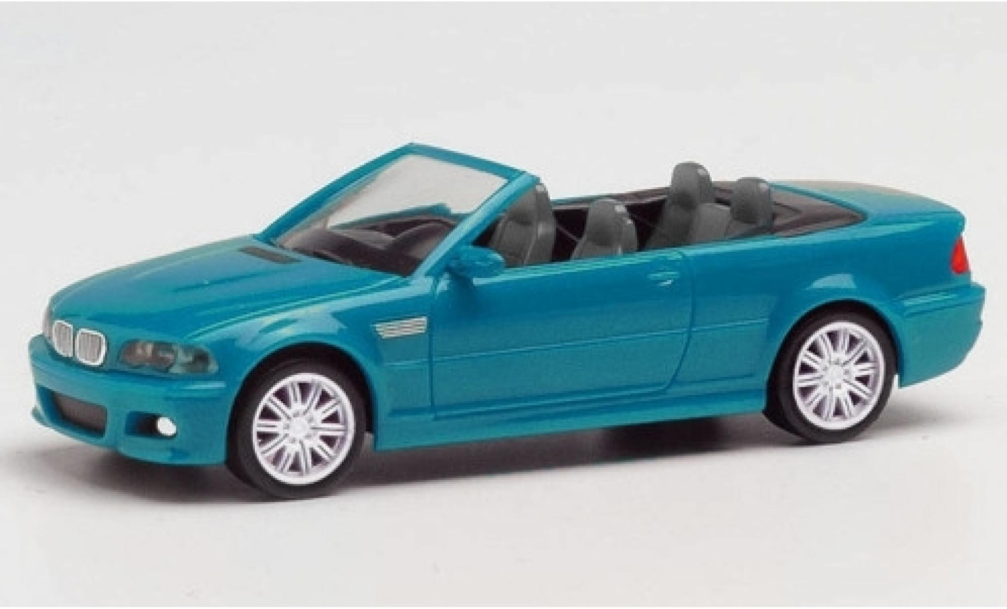 Bmw M3 1/87 Herpa (E46) Cabriolet blauw modelauto