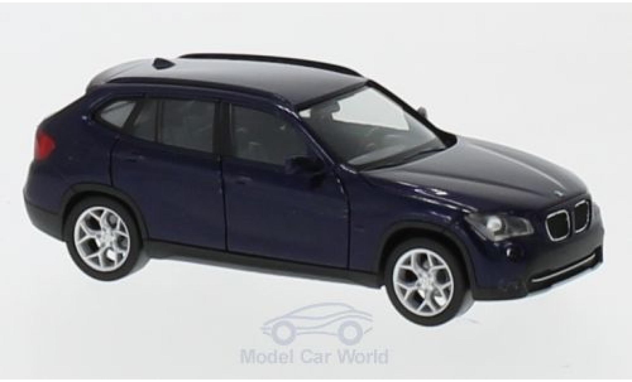 Bmw X1 1/87 Herpa metallic blauw modelauto