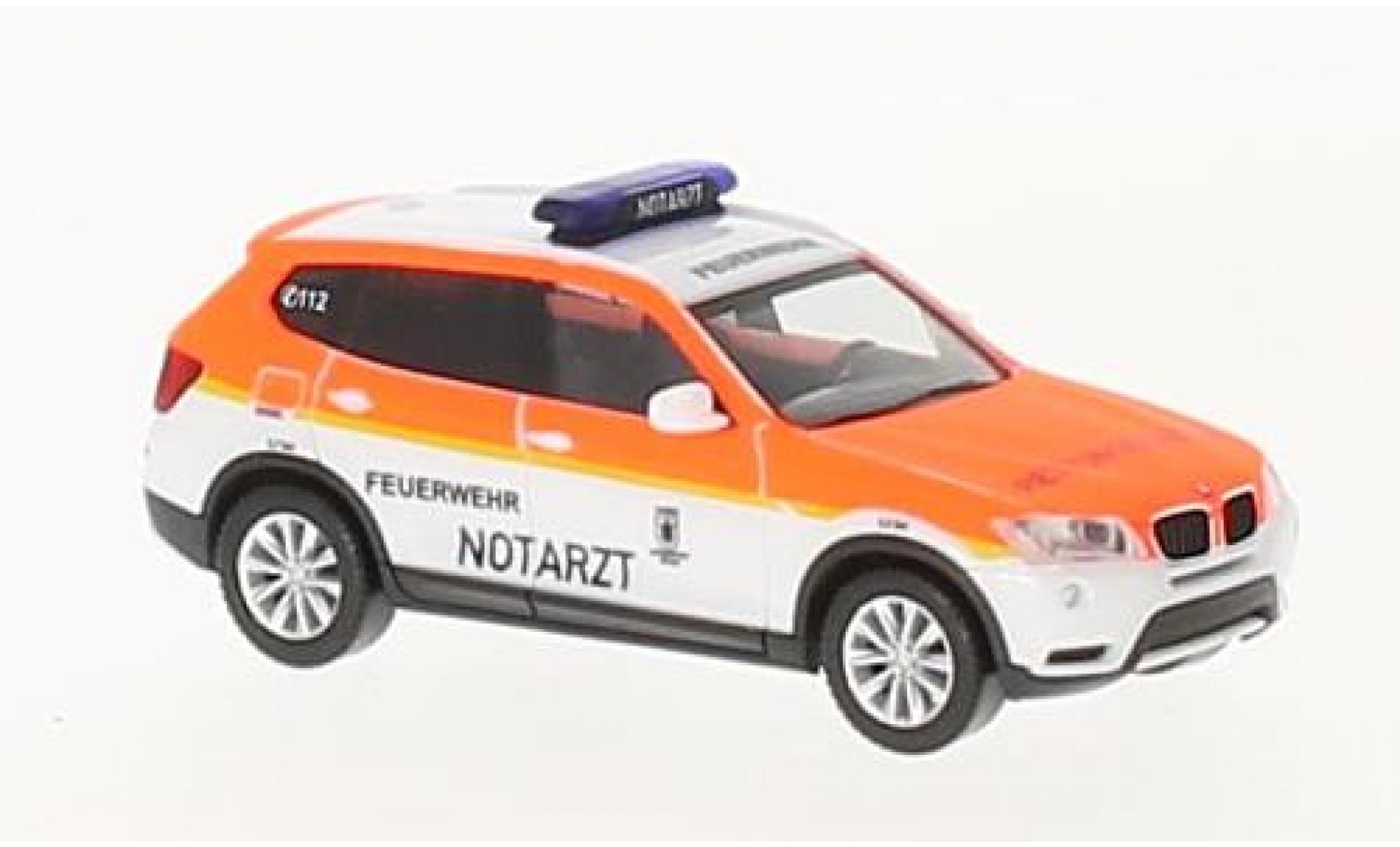 Bmw X3 1/87 Herpa Brandweer M&uuml;nchen / Notarzt modelauto