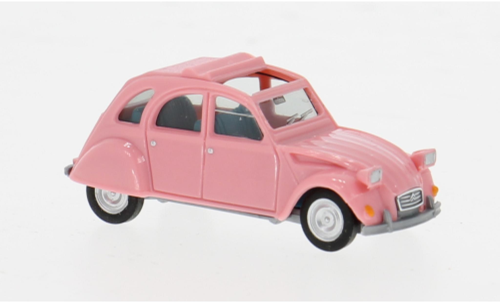 Citroen 2CV 1/87 Herpa roze 1:87 modelauto