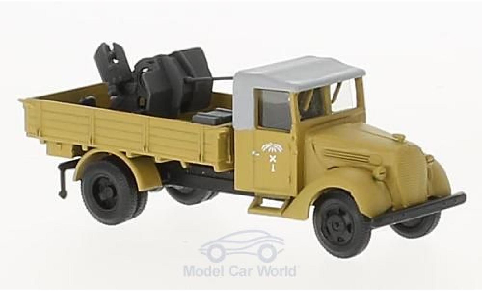 Ford 997 1/87 Herpa T Flak Das Deutsche Afrikakorps von Rommel Fahrerhaus mit Plane und 37mm Flak modelauto