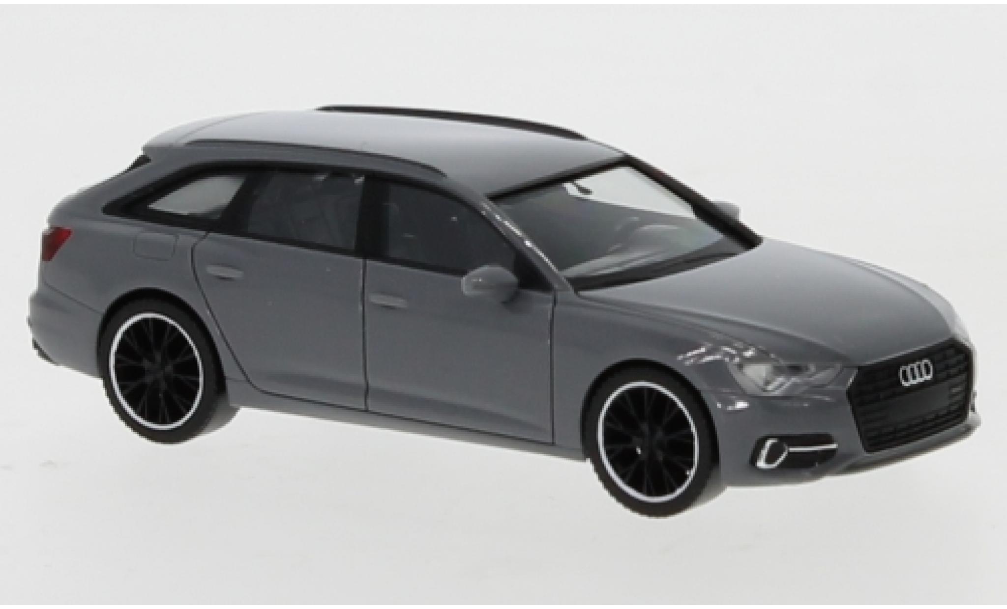 Audi A6 1/87 Herpa Avant (C8) grijs modelauto