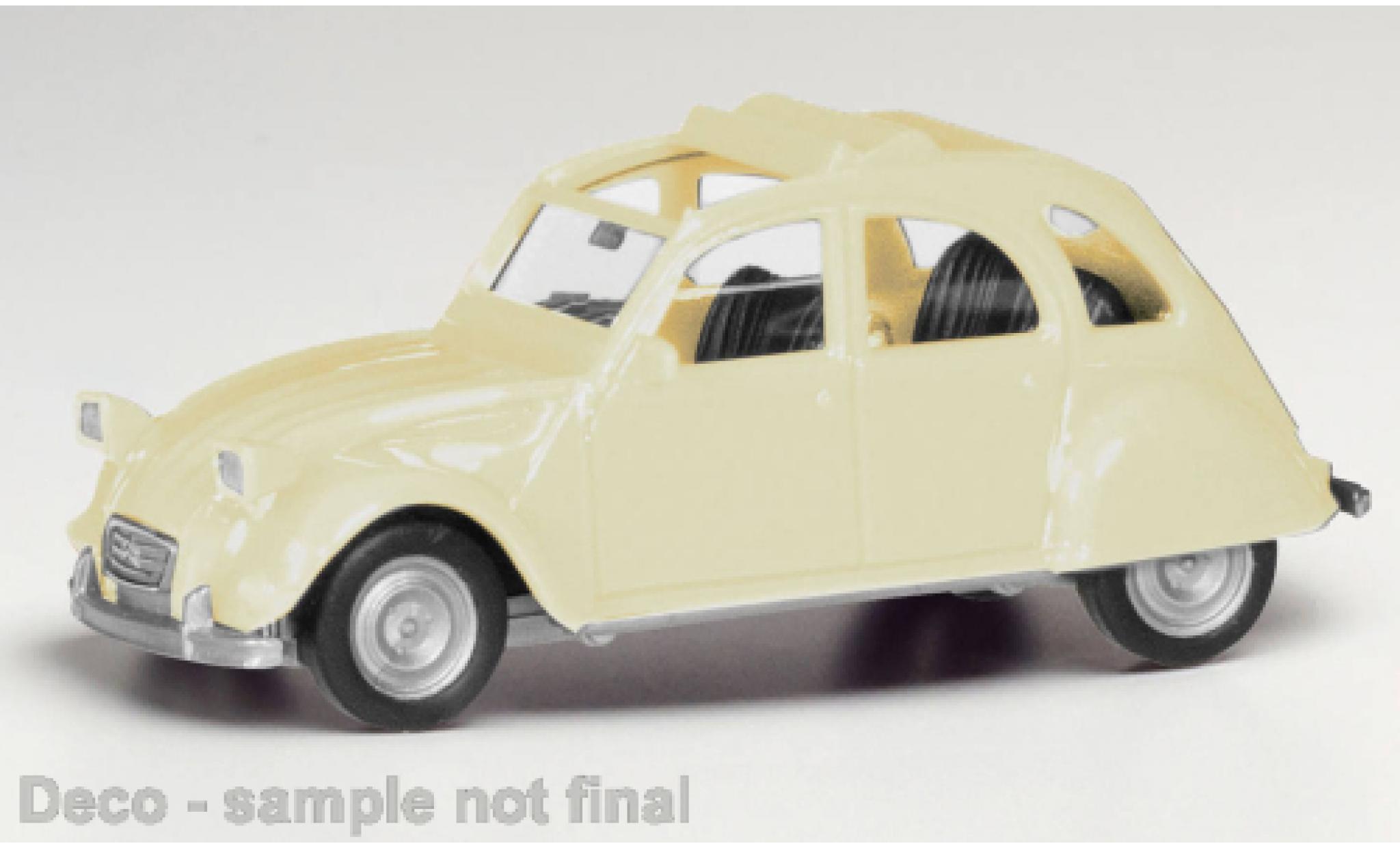 Citroen 2CV 1/87 Herpa beige clair modelauto