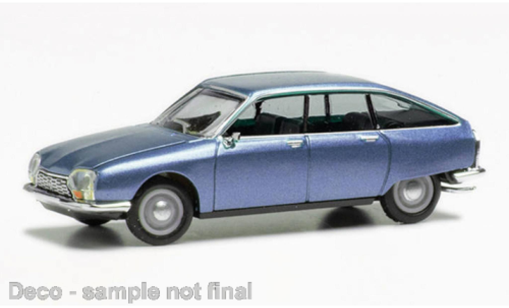 Citroen GS 1/87 Herpa metallic blauw clair modelauto