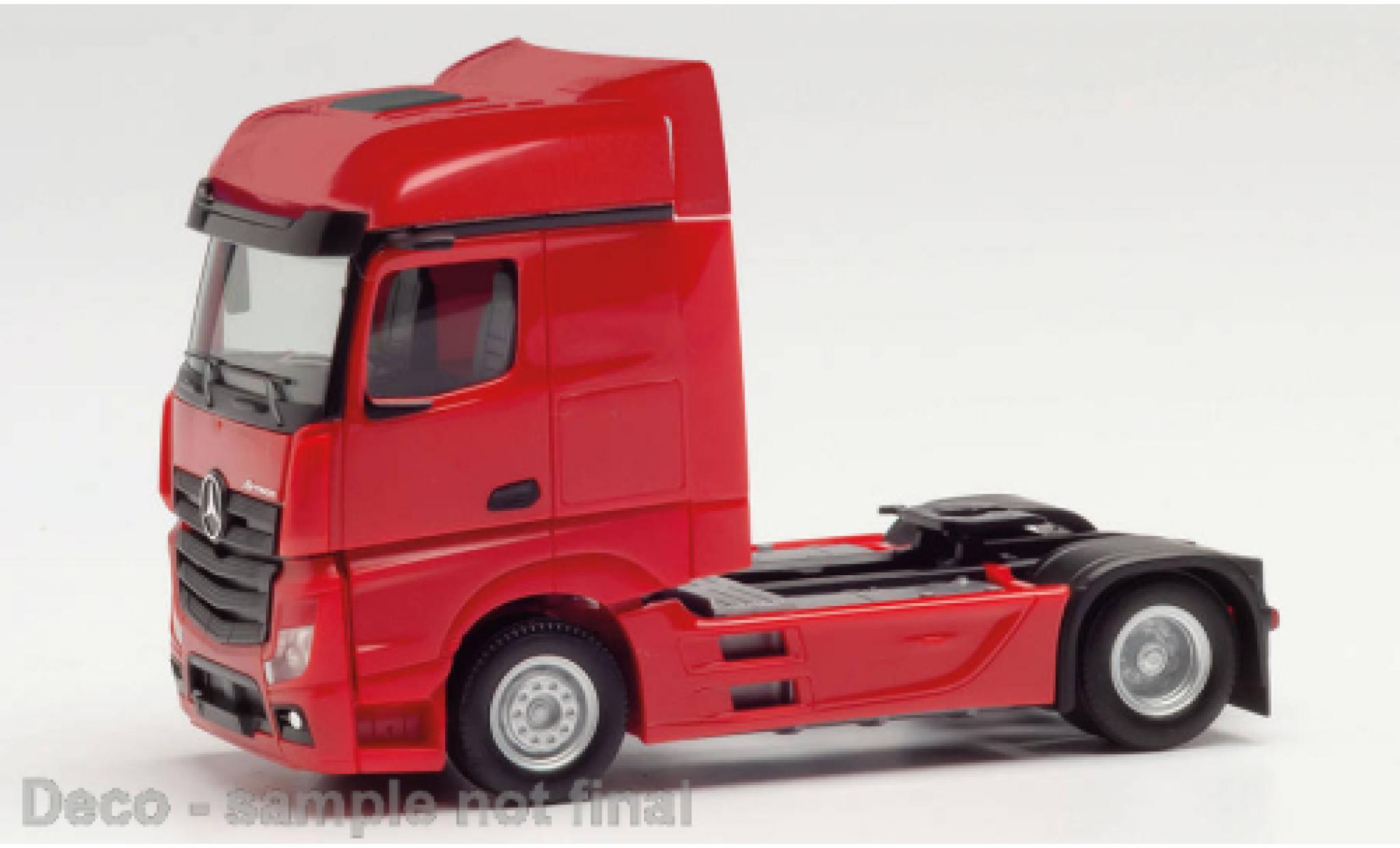 Mercedes Actros 1/87 Herpa Bigspace rood 2018 modelauto