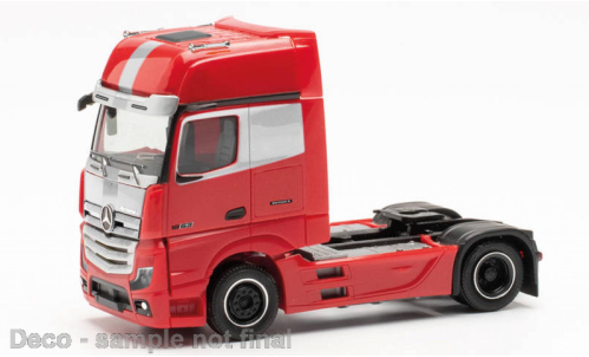 Mercedes Actros 1/87 Herpa Gigaspace Edition 3 rood 2018 modelauto