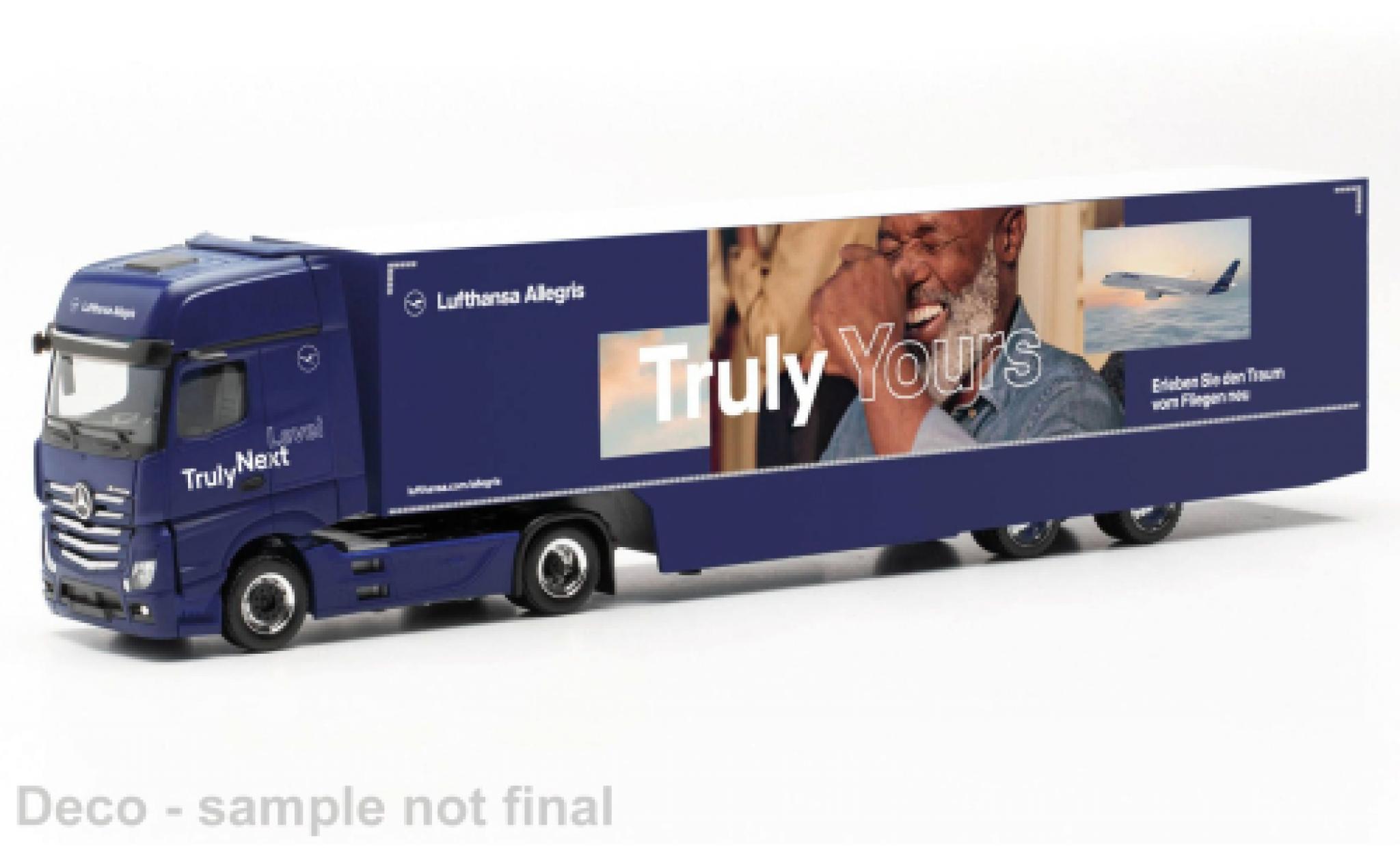 Mercedes Actros 1/87 Herpa Gigaspace Lufthansa modelauto