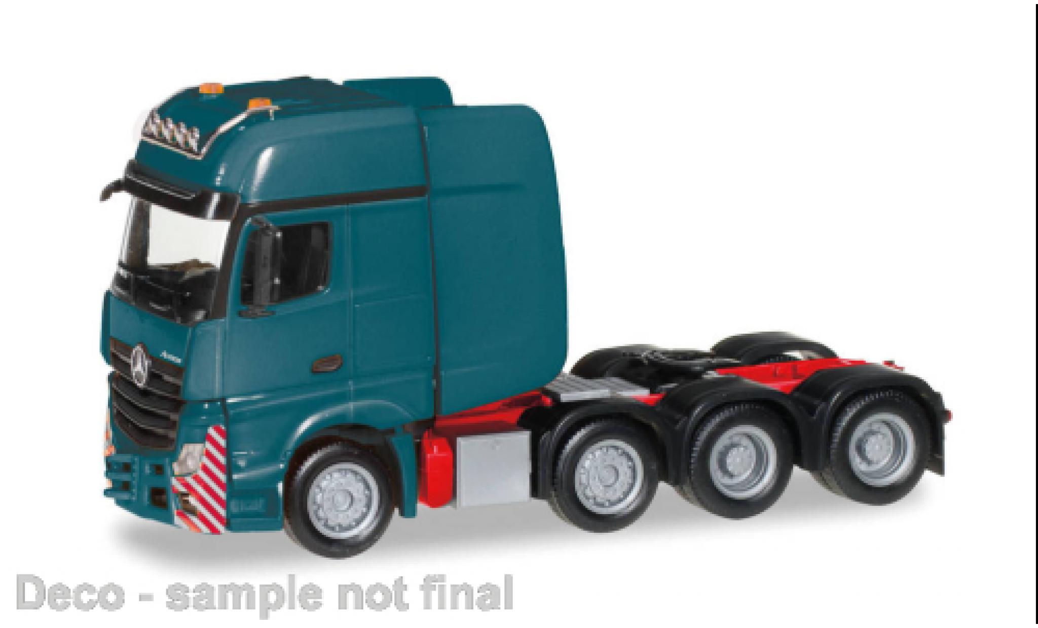 Mercedes Actros 1/87 Herpa SLT turquoise modelauto
