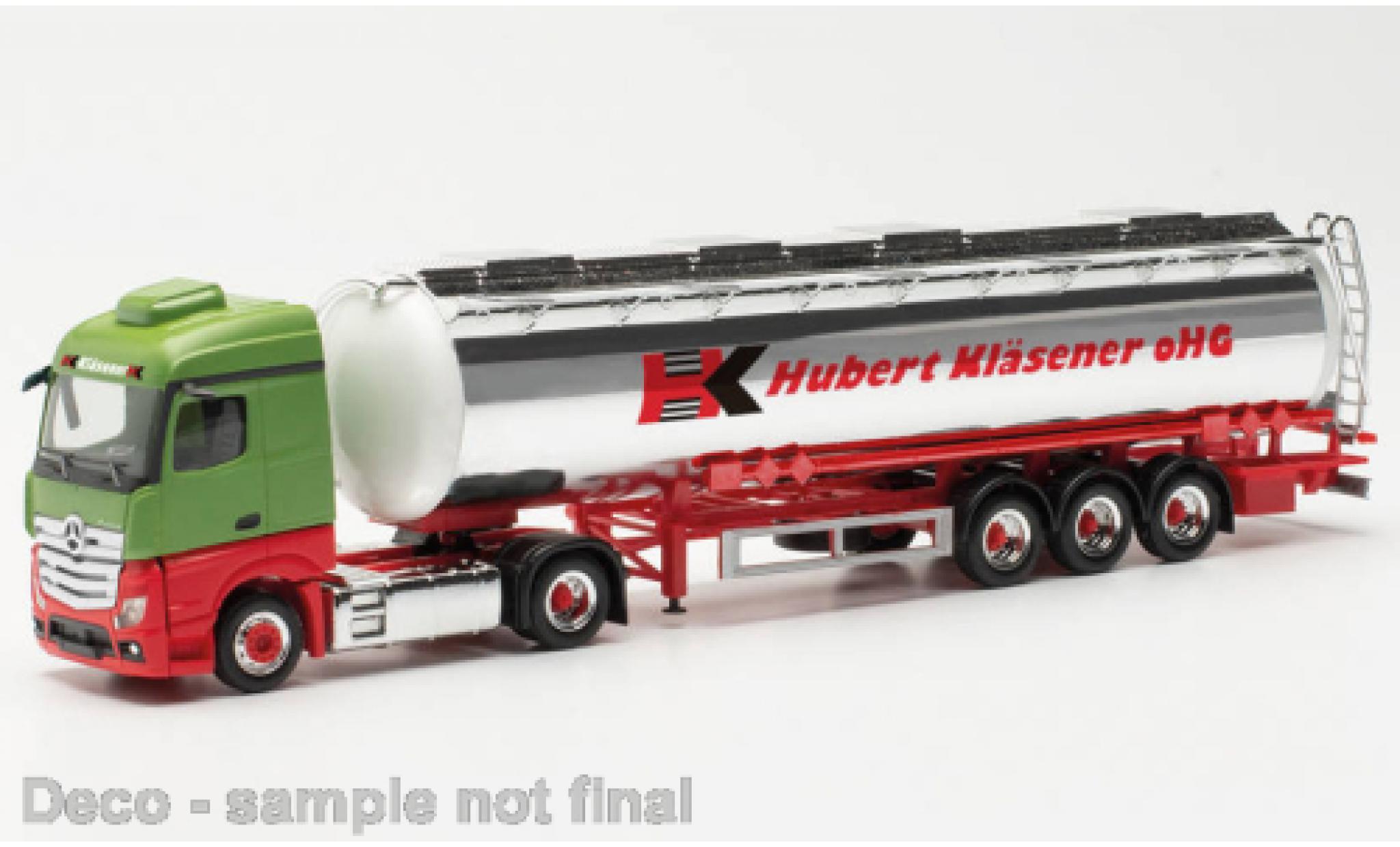 Mercedes Actros 1/87 Herpa Streamspace Hubert Klaesener modelauto