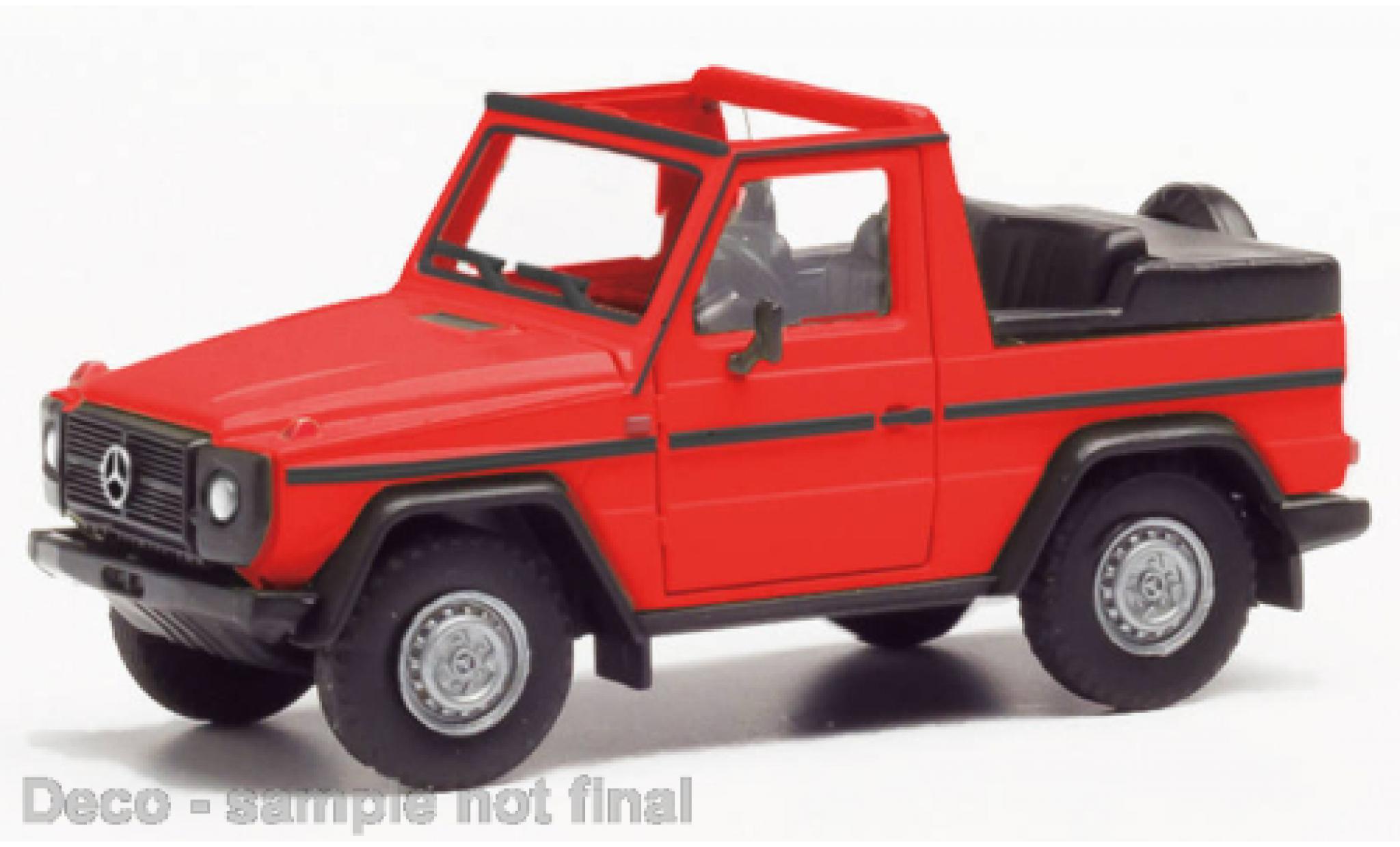 Mercedes Classe G 1/87 Herpa G-classe cabriolet rood modelauto