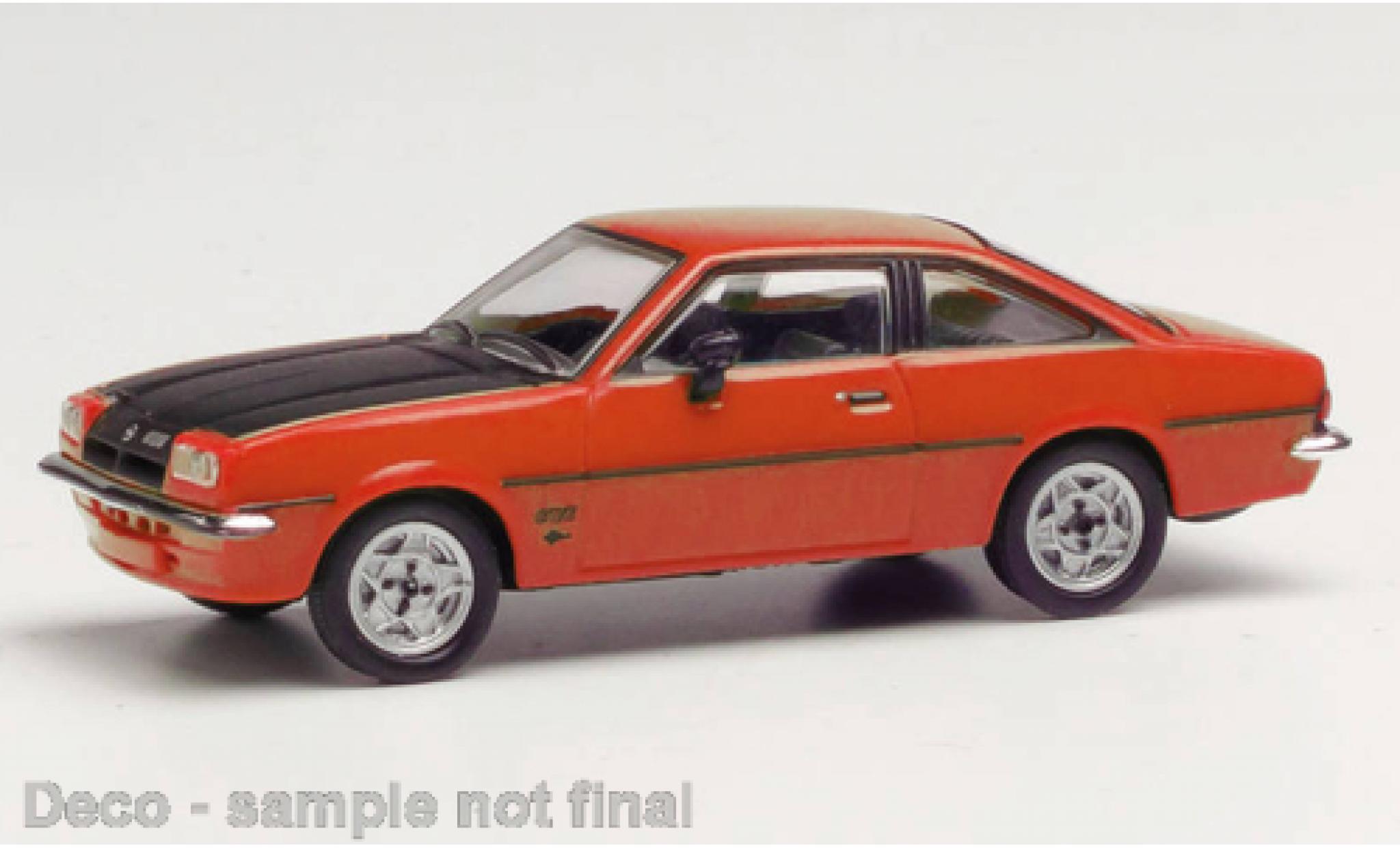 Opel Manta 1/87 Herpa B oranje/zwart modelauto