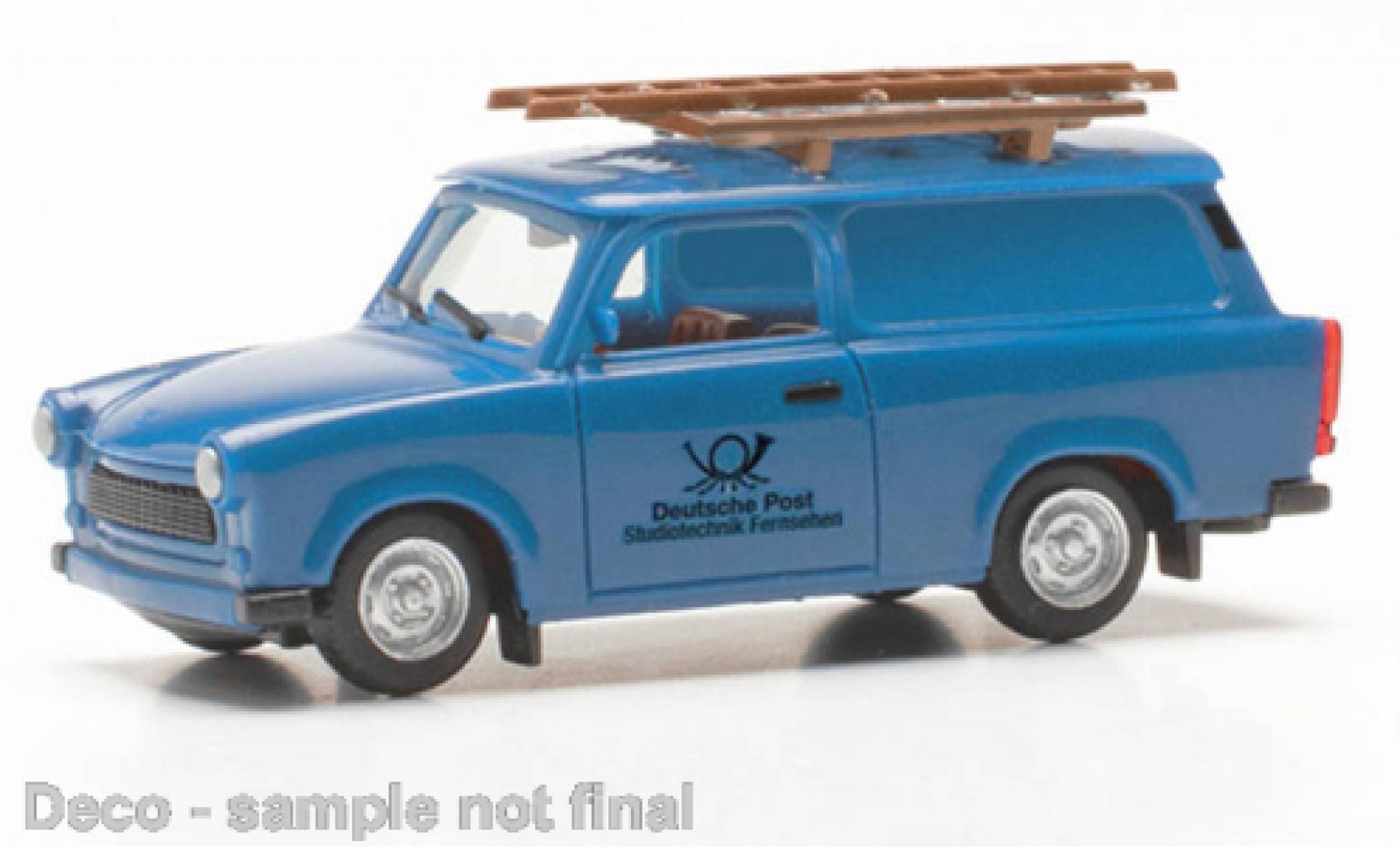 Trabant 601 1/87 Herpa Universal Allemand Post Studiotechnik t&eacute;l&eacute;vision modelauto