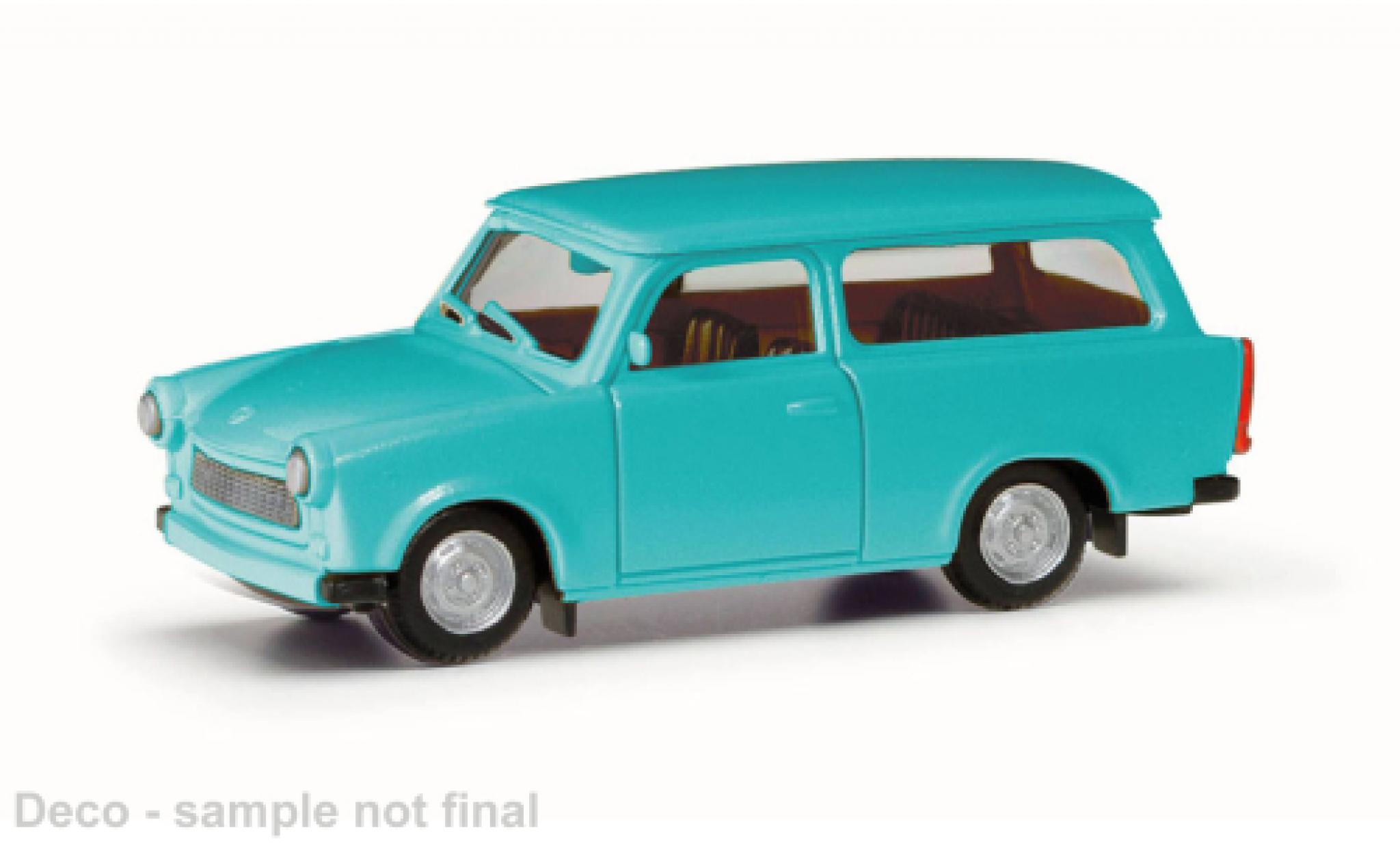 Trabant 601 1/87 Herpa Universal turquoise clair modelauto