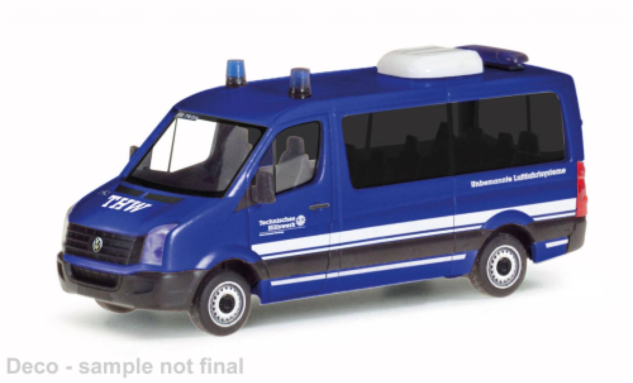 Volkswagen Crafter 1/87 Herpa bus FD THW Freising modelauto