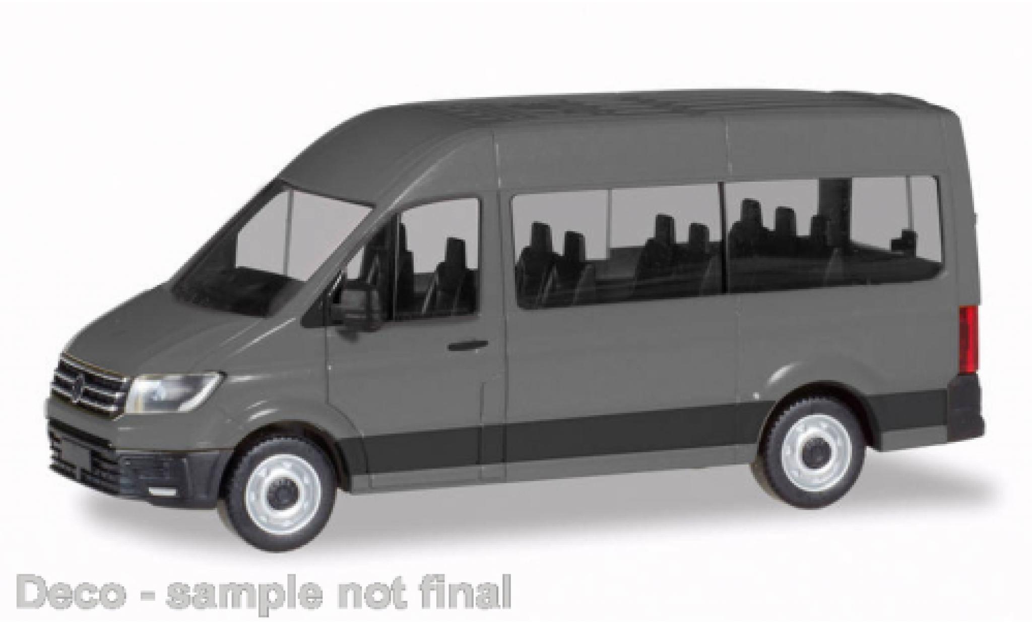 Volkswagen Crafter 1/87 Herpa bus HD grijs modelauto