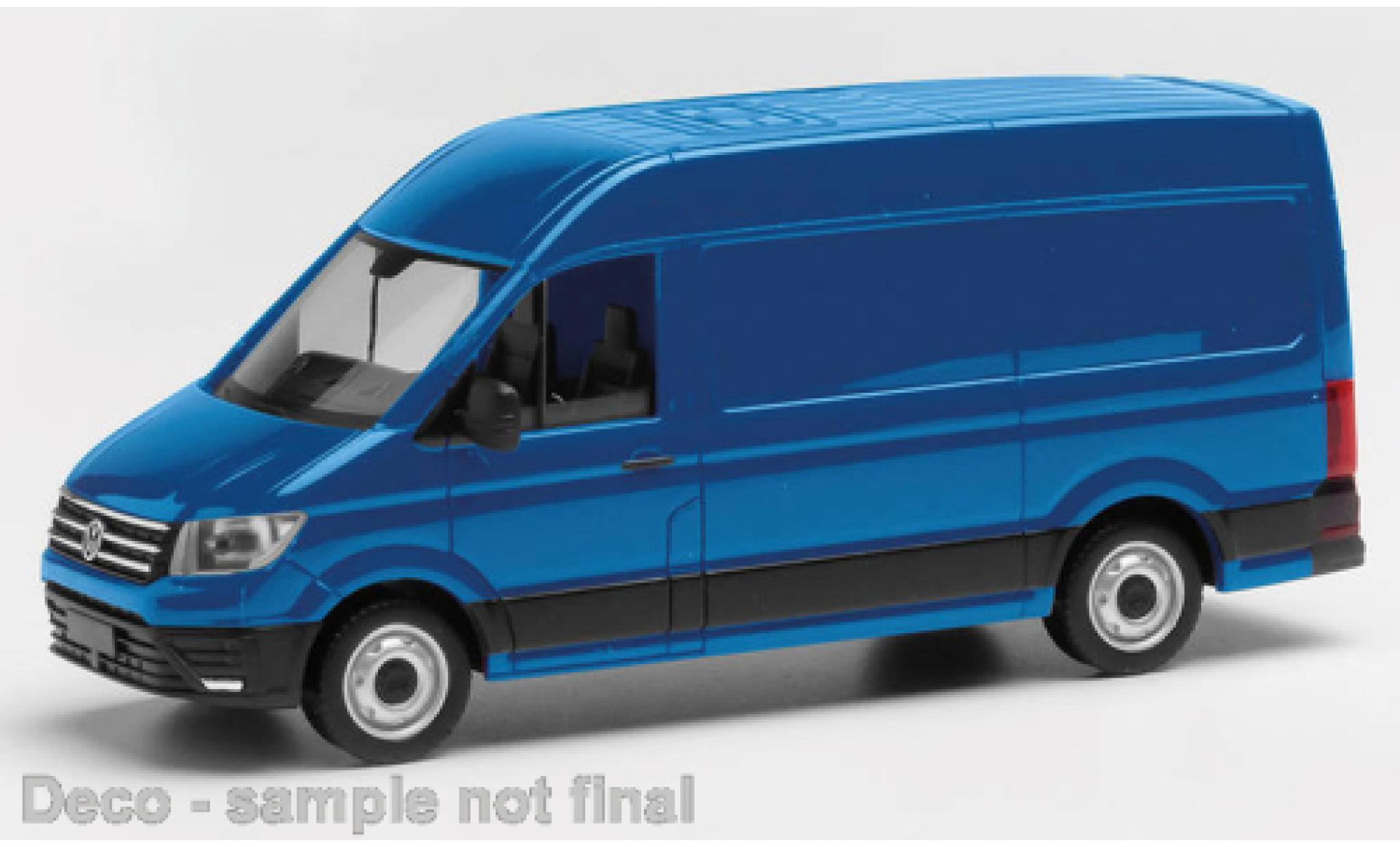 Volkswagen Crafter 1/87 Herpa bestelwagen HD blauw modelauto