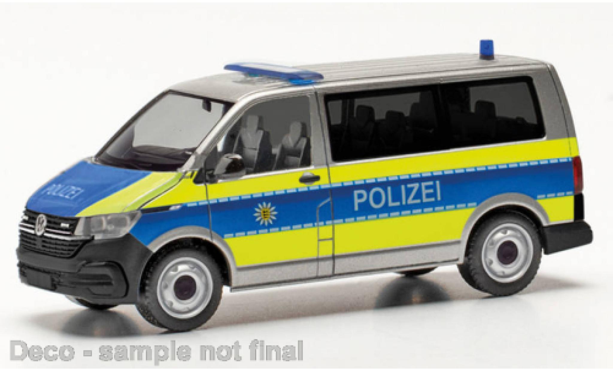 Volkswagen T6 1/87 Herpa .1 bus politie Baden-W&uuml;rttemberg modelauto