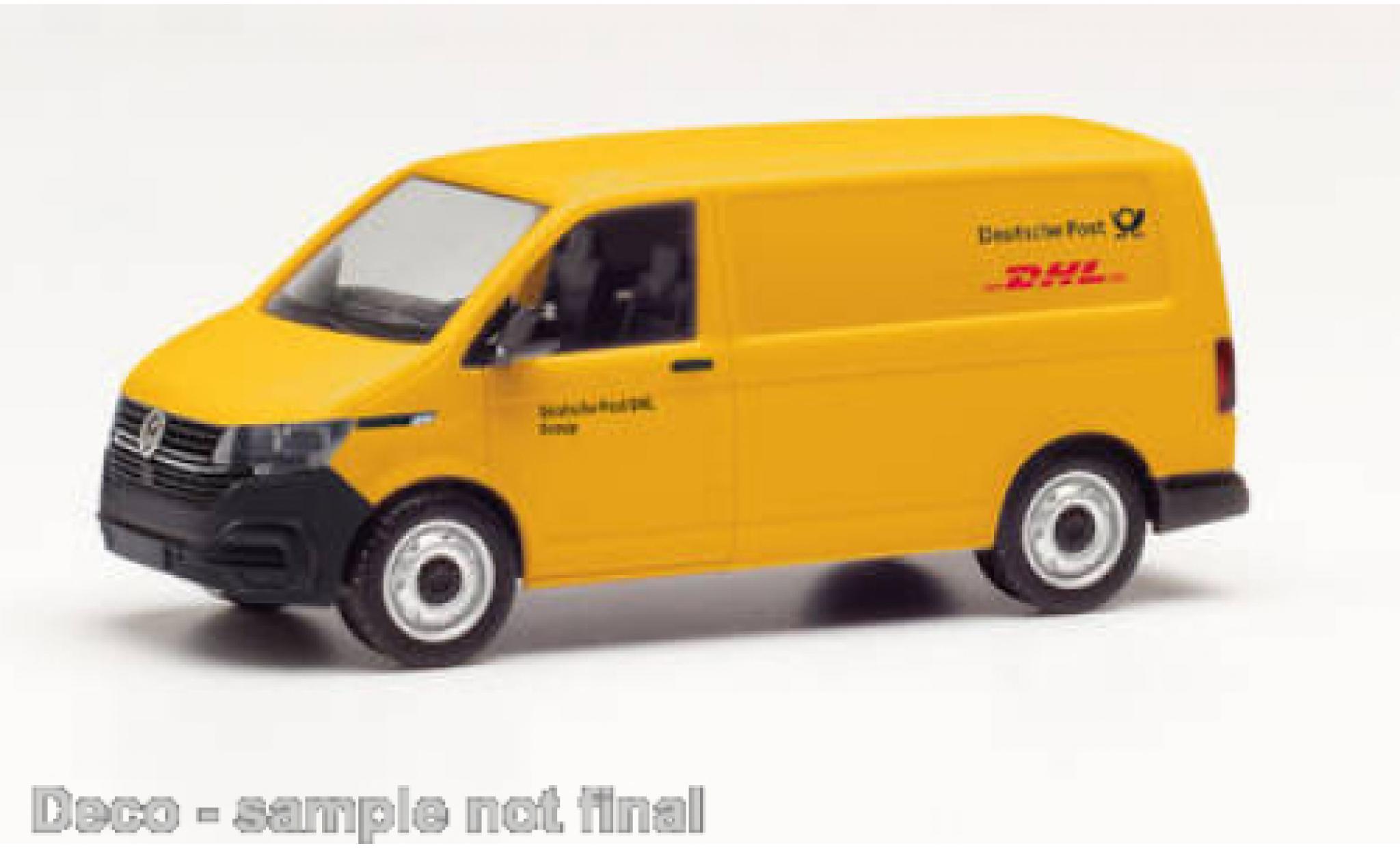 Volkswagen T6 1/87 Herpa .1 bestelwagen Allemand Post / DHL modelauto